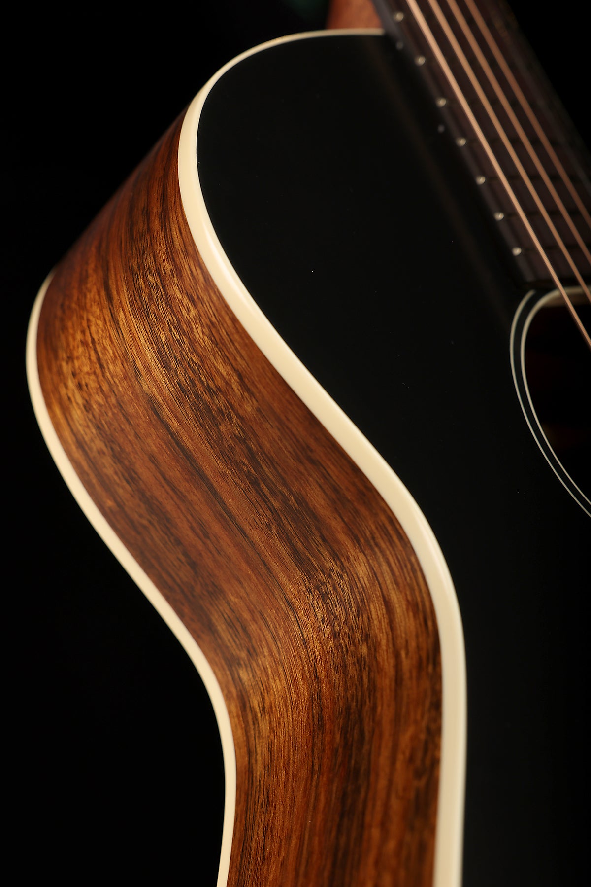 Cort Core-MC Ovangkol 'Black' Modern Concert Acoustic Electric Guitar