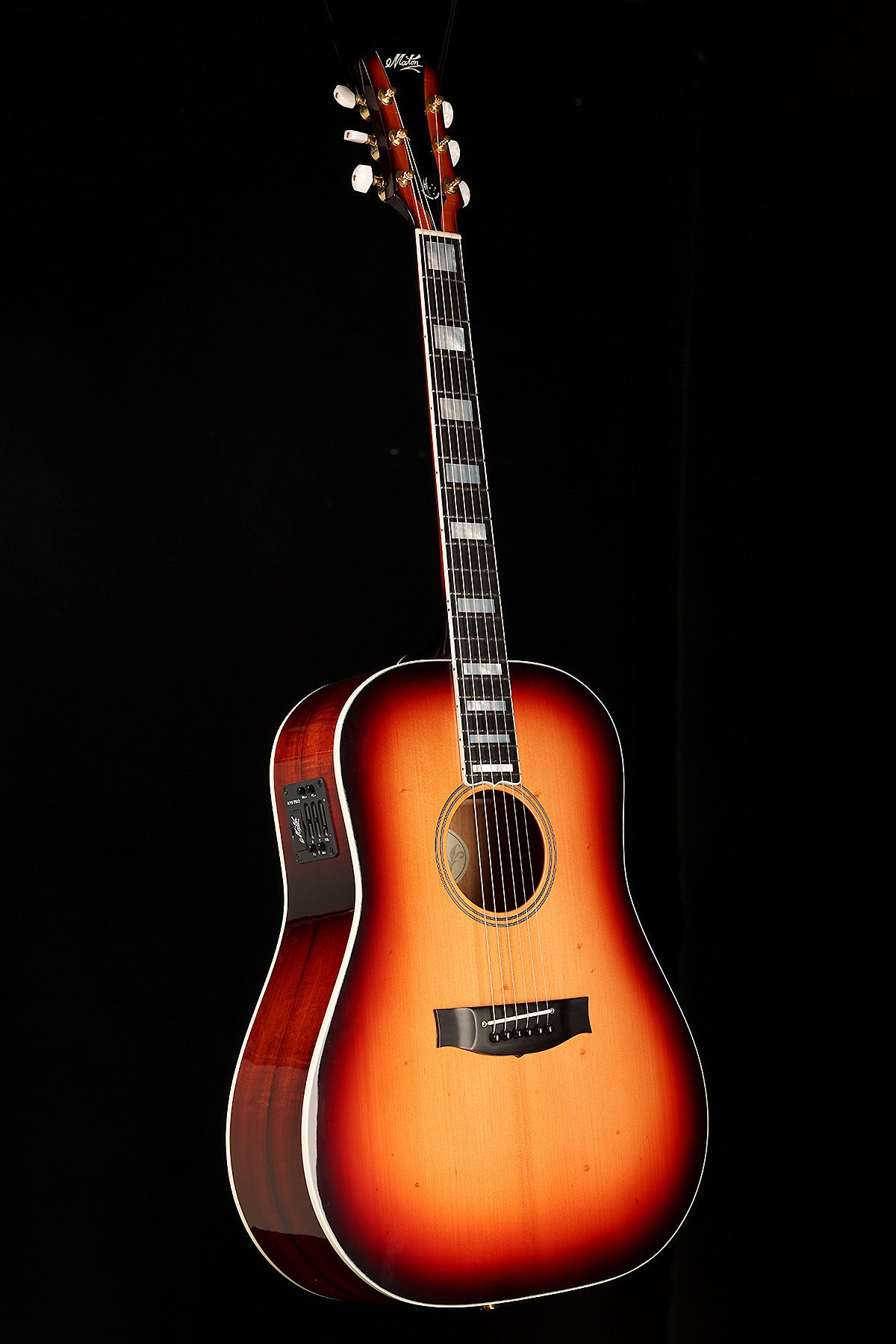 Maton Custom Shop Dreadnought 'Bunya Pine / Victorian Blackwood Triburst' Preowned 2016