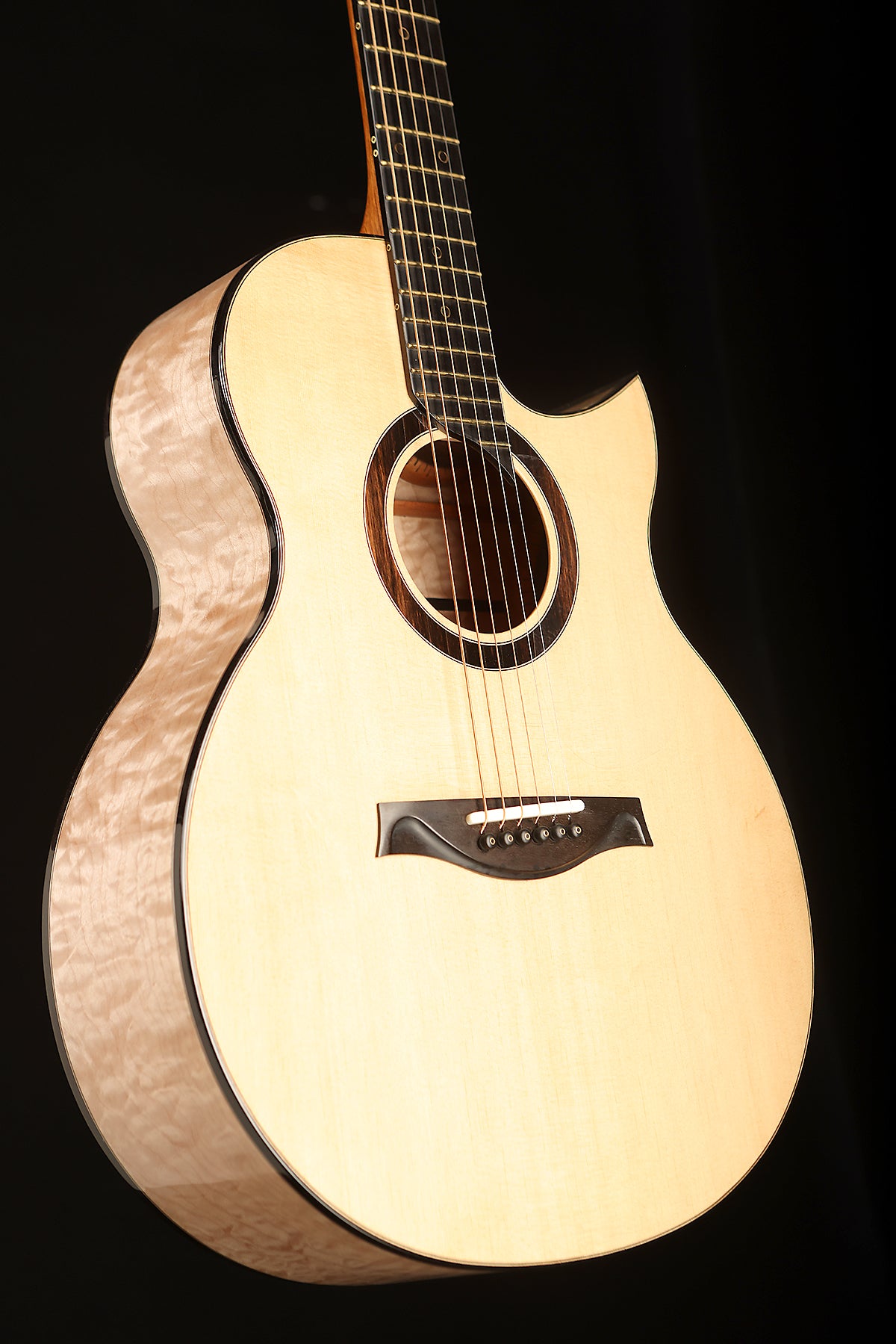 PG Guitars SJ &#39;Sitka Spruce / Quilted Maple&#39; Acoustic Guitar - Acoustic Centre Music Store, Melbourne Australia