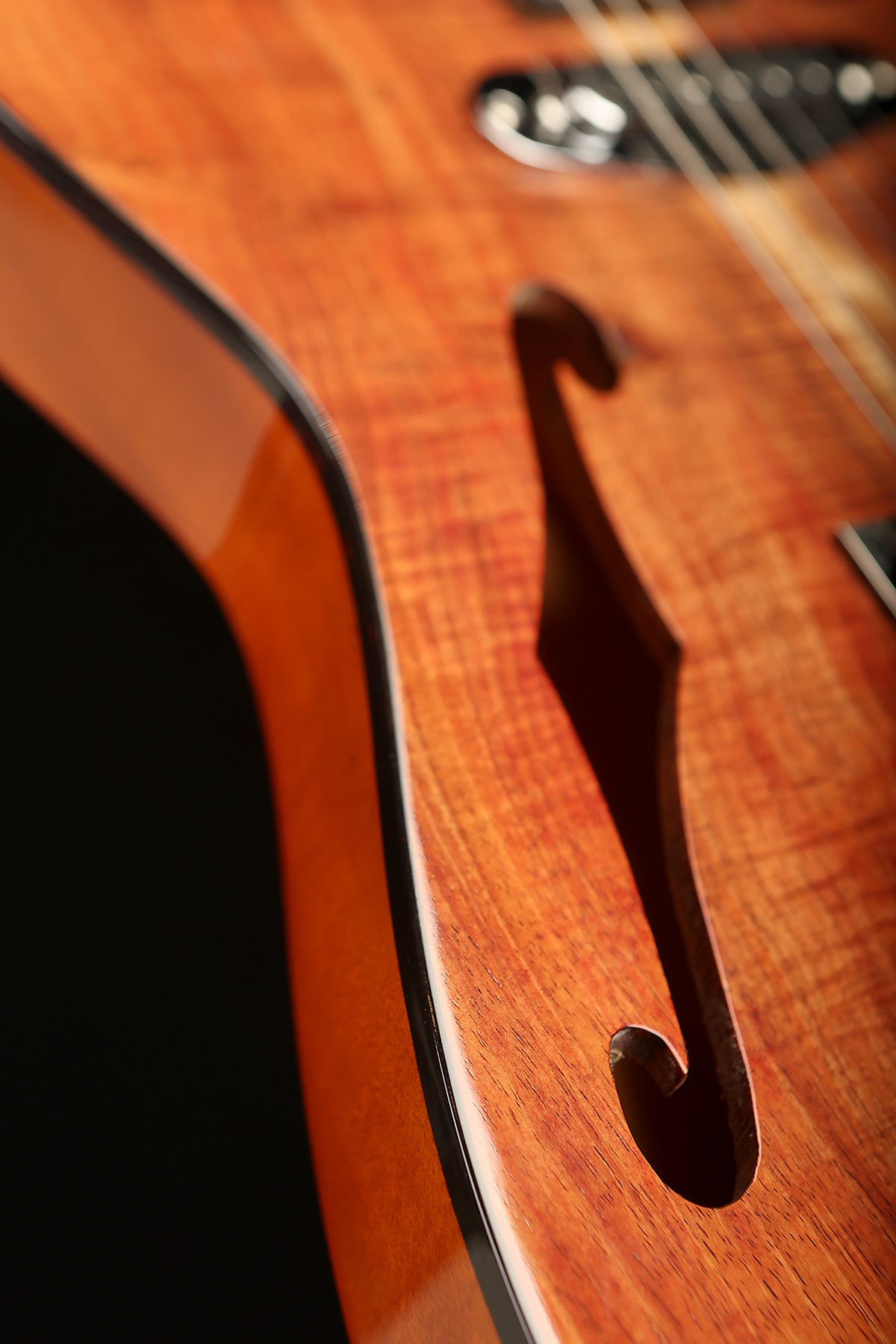 Cargill Custom Thinline Telecaster &#39;Figured Blackwood&#39; Preowned 2024 - Acoustic Centre Music Store, Melbourne Australia