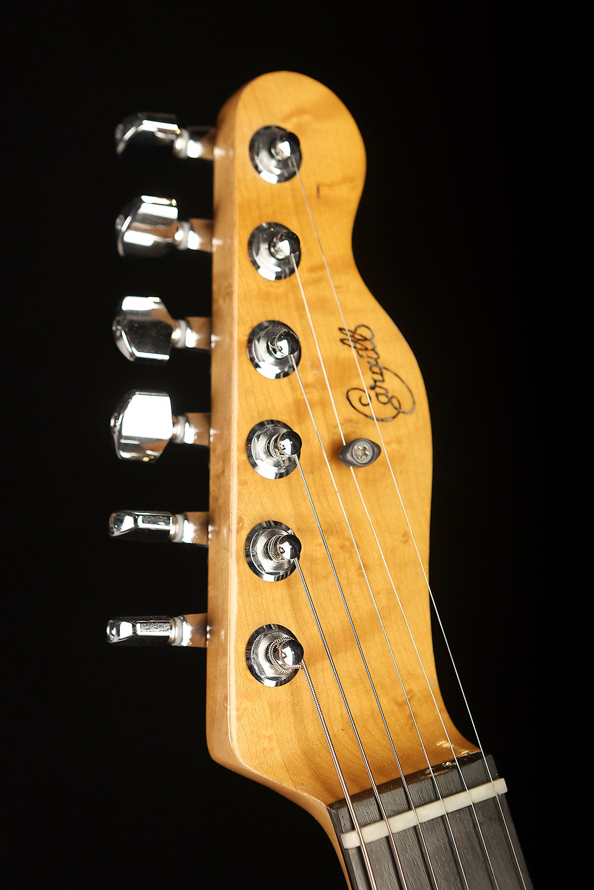 Cargill Custom Thinline Telecaster &#39;Figured Blackwood&#39; Preowned 2024 - Acoustic Centre Music Store, Melbourne Australia