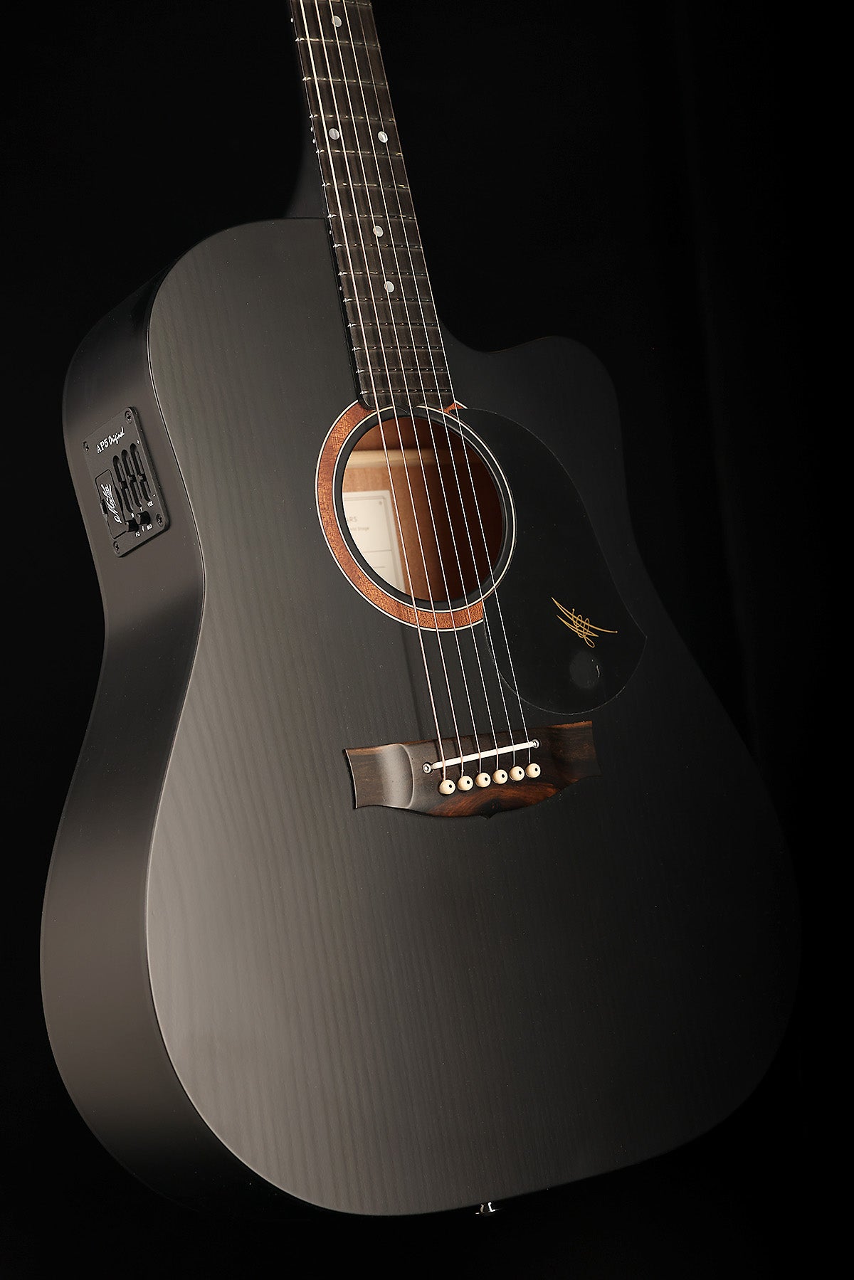 Maton SRS60C Custom 'Satin Black' Acoustic Electric Guitar