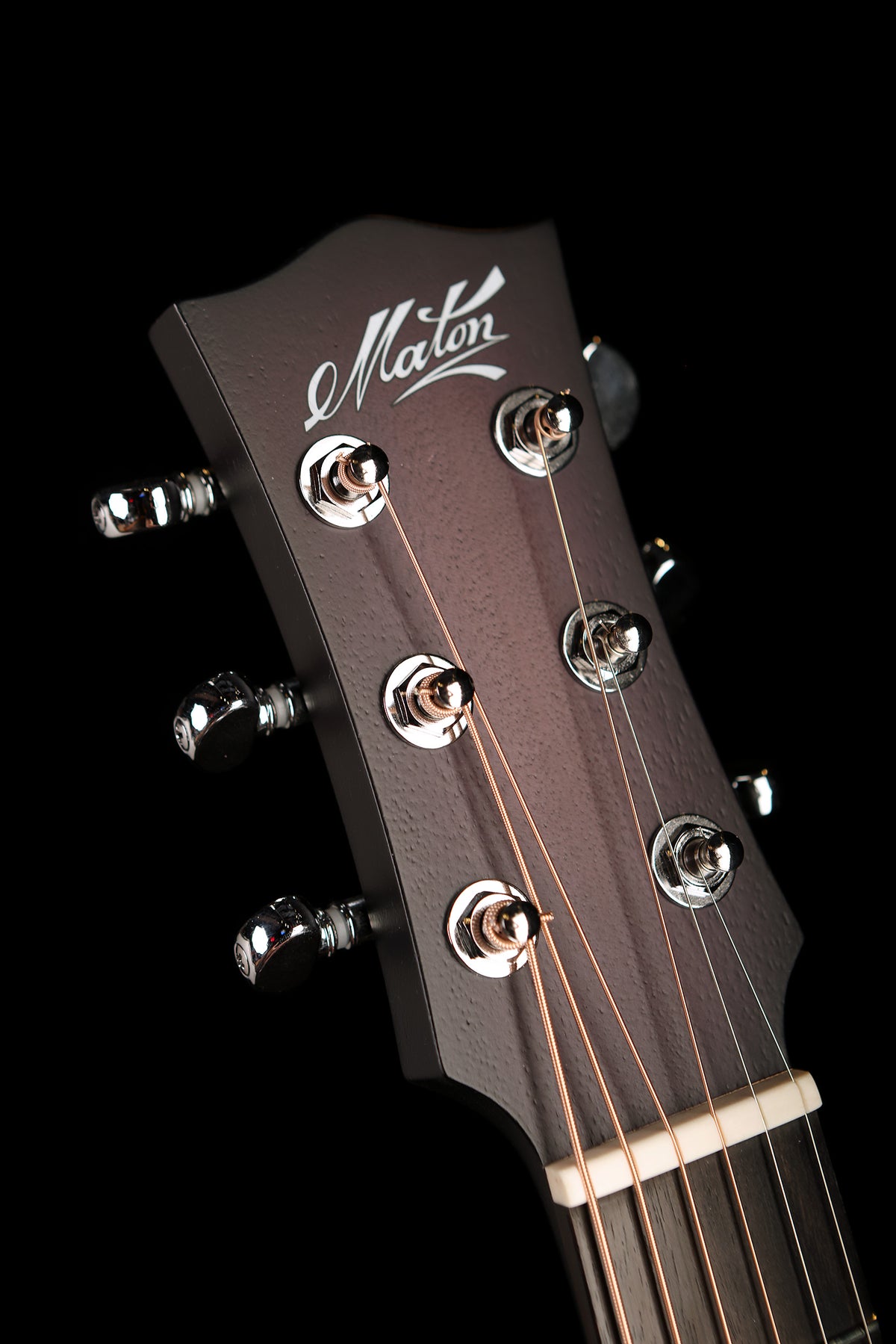 Maton Mini EM-6 Mini Custom &#39;Ghost Black&#39; Acoustic Electric Guitar - Acoustic Centre Music Store, Melbourne Australia