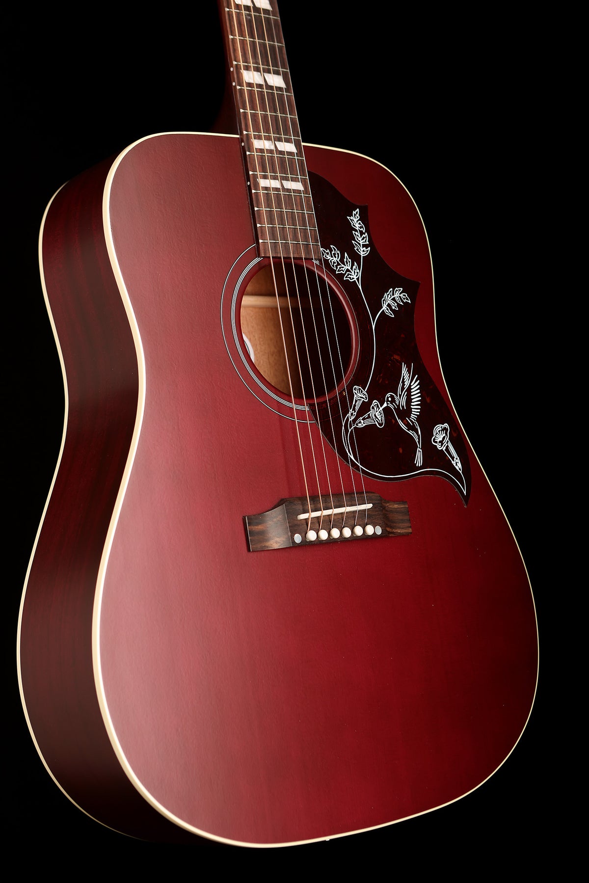 Gibson’s Hummingbird Special Satin &#39;Wine Red&#39; Acoustic Electric Guitar - Acoustic Centre Music Store, Melbourne Australia