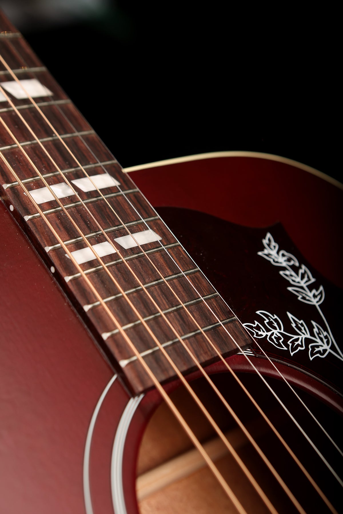Gibson’s Hummingbird Special Satin &#39;Wine Red&#39; Acoustic Electric Guitar - Acoustic Centre Music Store, Melbourne Australia