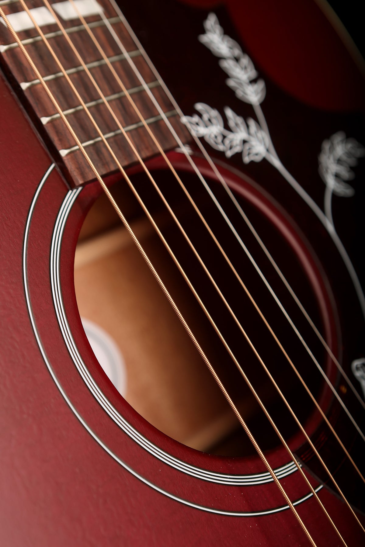 Gibson’s Hummingbird Special Satin &#39;Wine Red&#39; Acoustic Electric Guitar - Acoustic Centre Music Store, Melbourne Australia