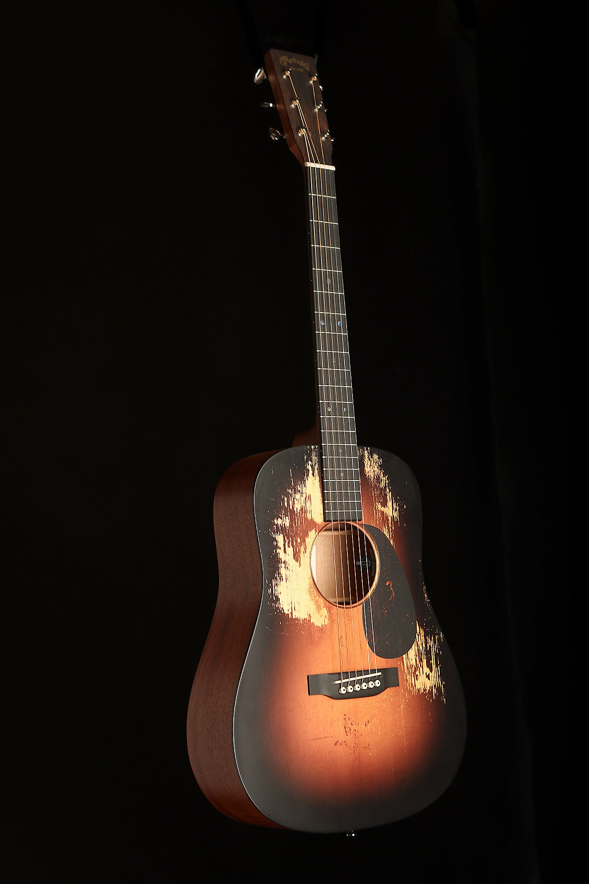 Martin D Jr-E StreetLegend Burst Travel Acoustic Electric Guitar