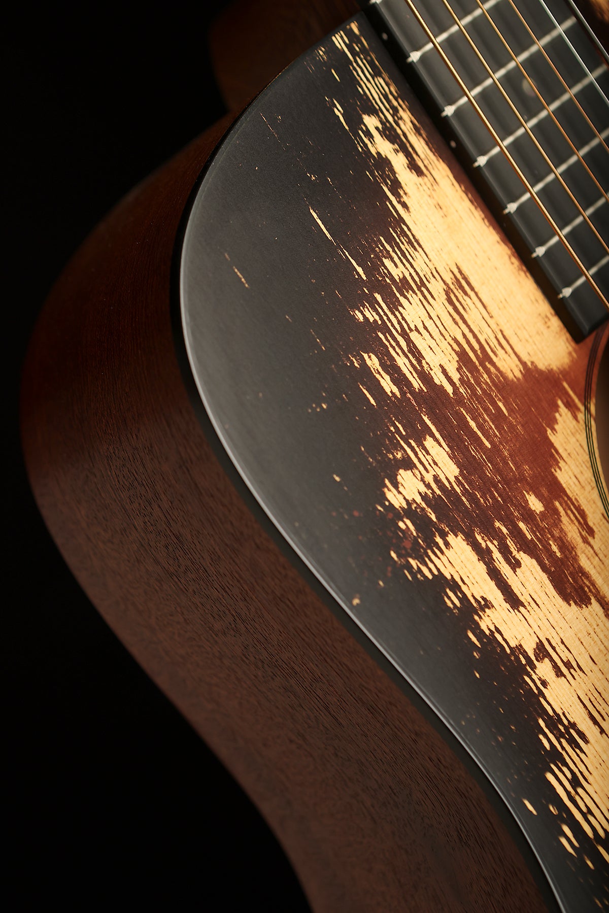 Martin D Jr-E StreetLegend Burst Travel Acoustic Electric Guitar