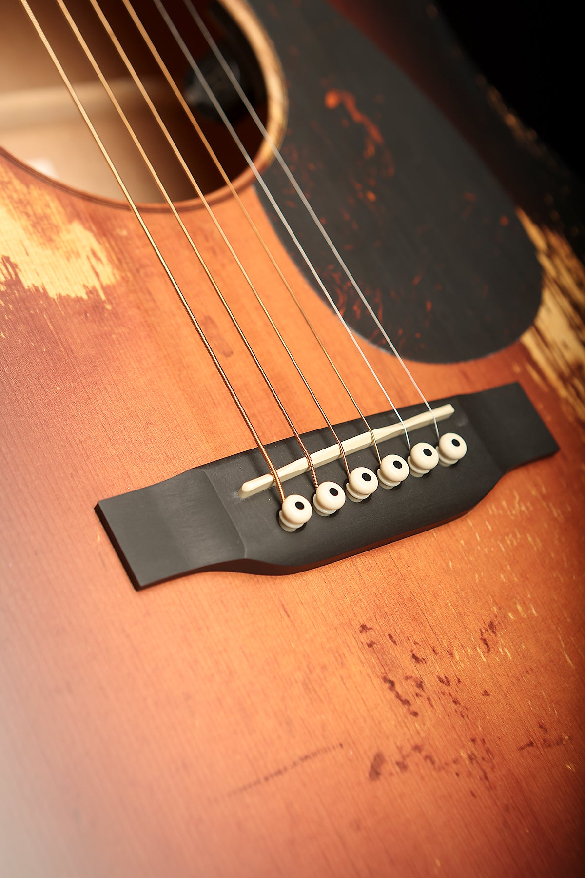 Martin D Jr-E StreetLegend Burst Travel Acoustic Electric Guitar