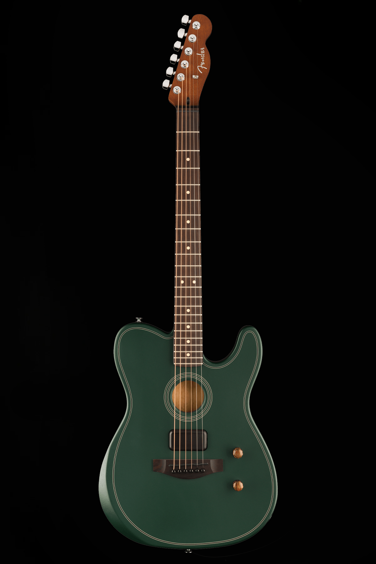Fender Limited Edition Acoustasonic Standard Telecaster 'British Racing Green' Acoustic Electric Guitar