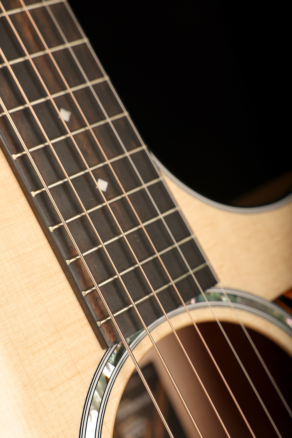 Taylor Custom Select 614ce Next Generation 'Tuxedo' 'Natural' Grand Auditorium Acoustic Electric Guitar