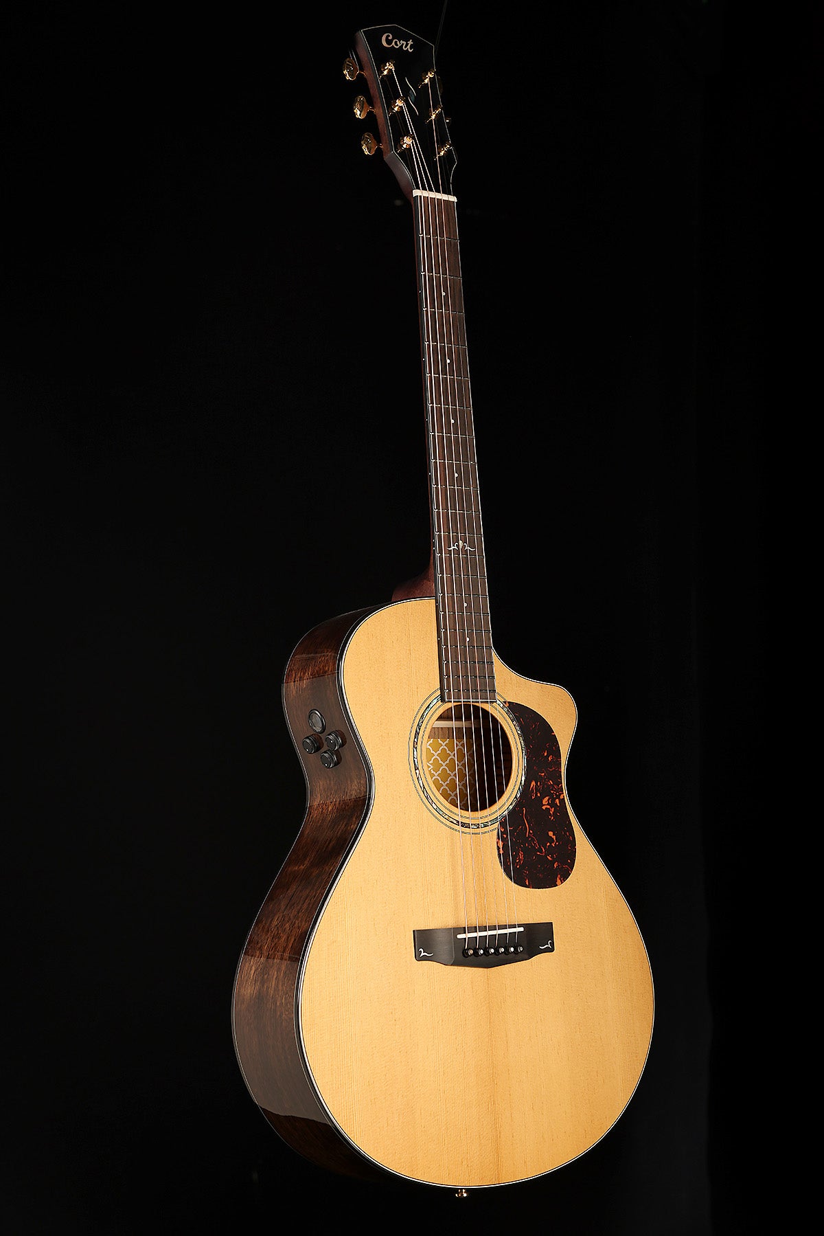 Cort Gold-MC6 Ovangkol Acoustic Electric Guitar