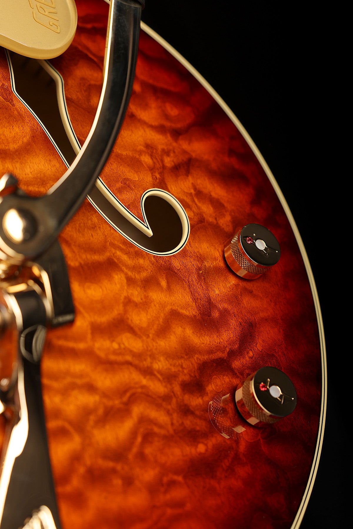 Gretsch G6136TGQM-59 Limited Edition Quilt Classic Falcon 'Forge Glow' Hollow Body Electric Guitar
