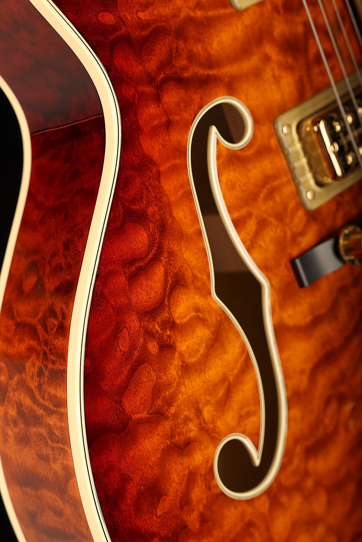 Gretsch G6136TGQM-59 Limited Edition Quilt Classic Falcon 'Forge Glow' Hollow Body Electric Guitar