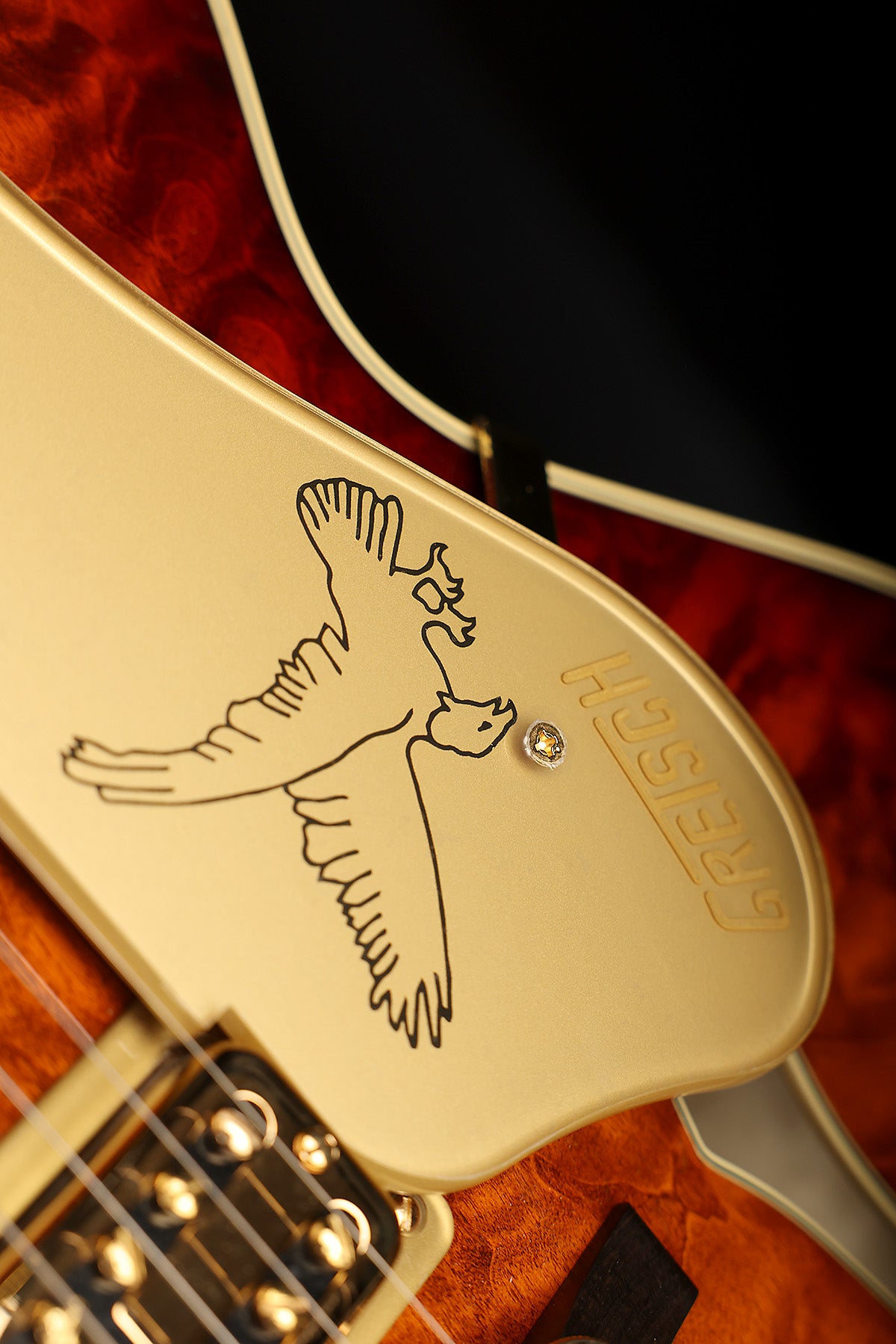 Gretsch G6136TGQM-59 Limited Edition Quilt Classic Falcon 'Forge Glow' Hollow Body Electric Guitar
