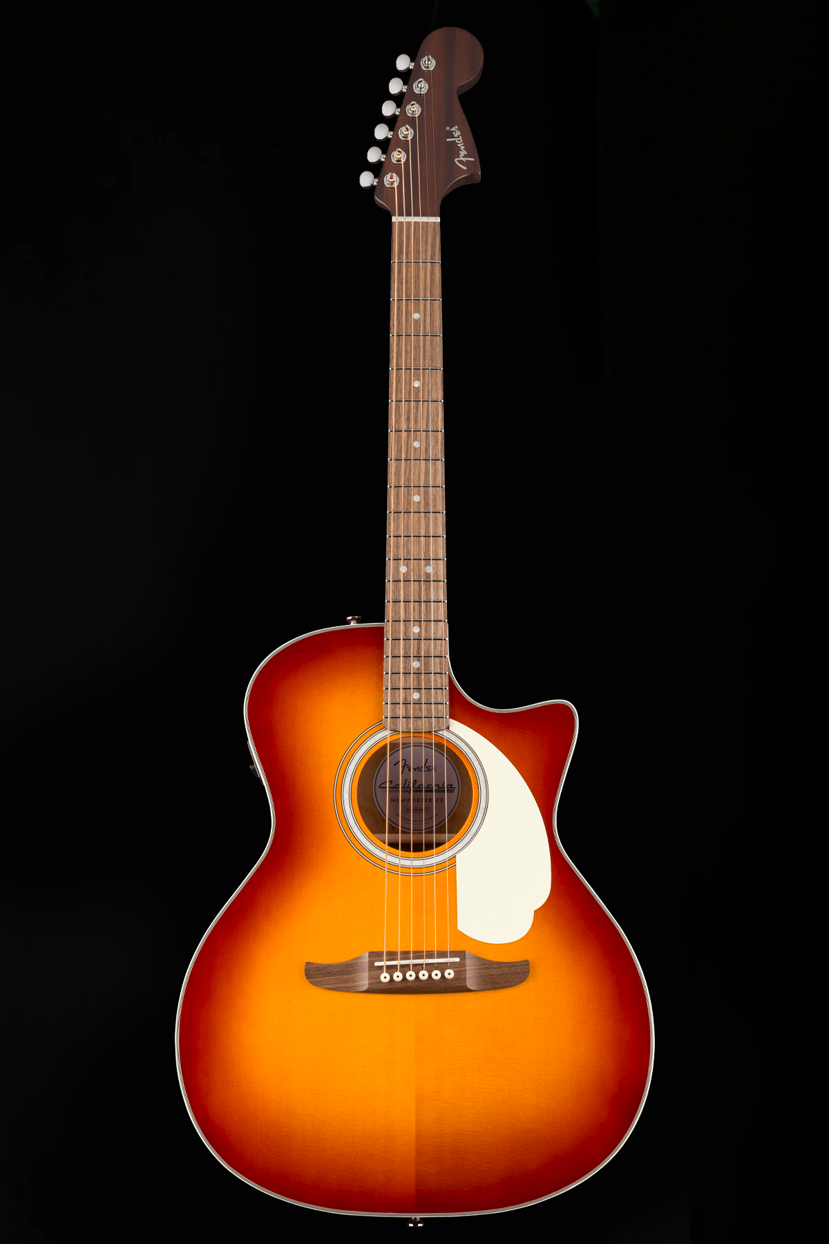 Fender California Deluxe Newporter CE ‘Sienna Sunburst’ Slope Shoulder Cutaway Acoustic Electric Guitar