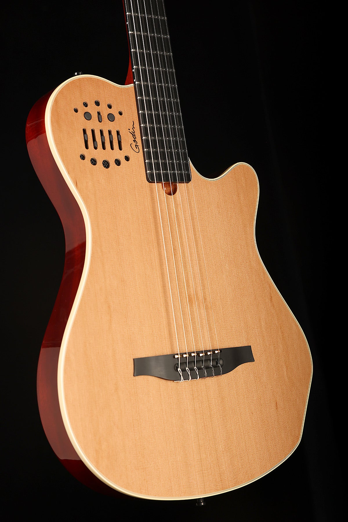 Godin Multiac Grand Concert SA 'Natural' Classical Electric Guitar