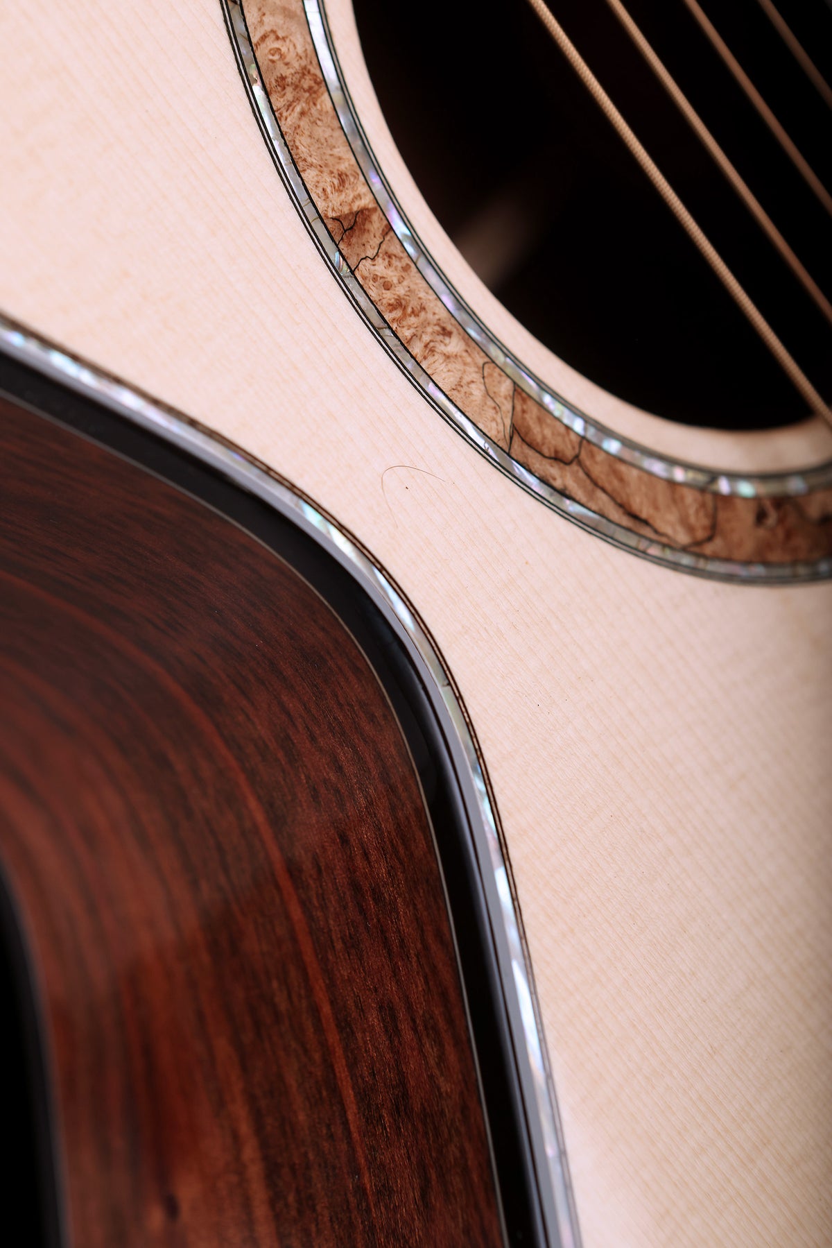 David Worthy Parlour &#39;Adirondack Spruce / Tiger Myrtle&#39; Acoustic Guitar - Acoustic Centre Music Store, Melbourne Australia