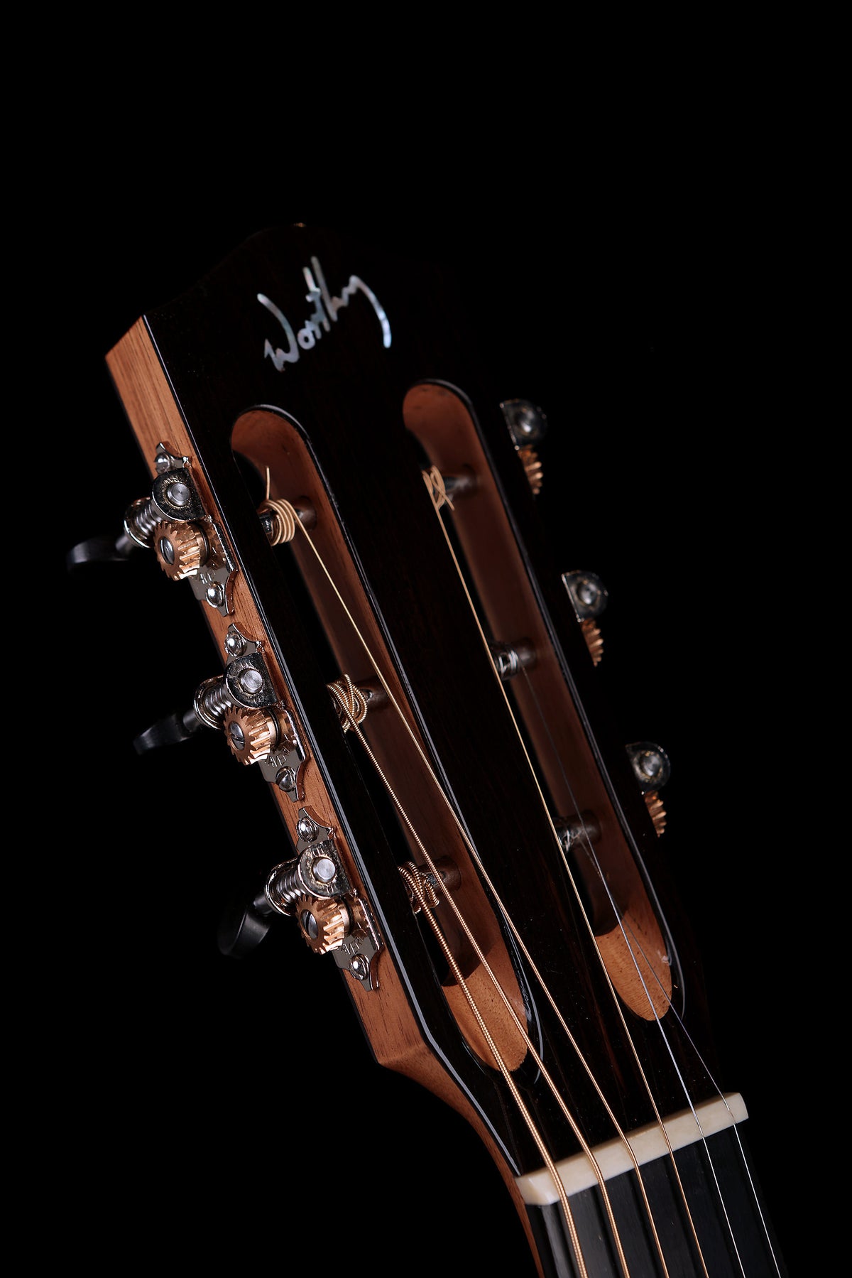 David Worthy Parlour &#39;Adirondack Spruce / Tiger Myrtle&#39; Acoustic Guitar - Acoustic Centre Music Store, Melbourne Australia