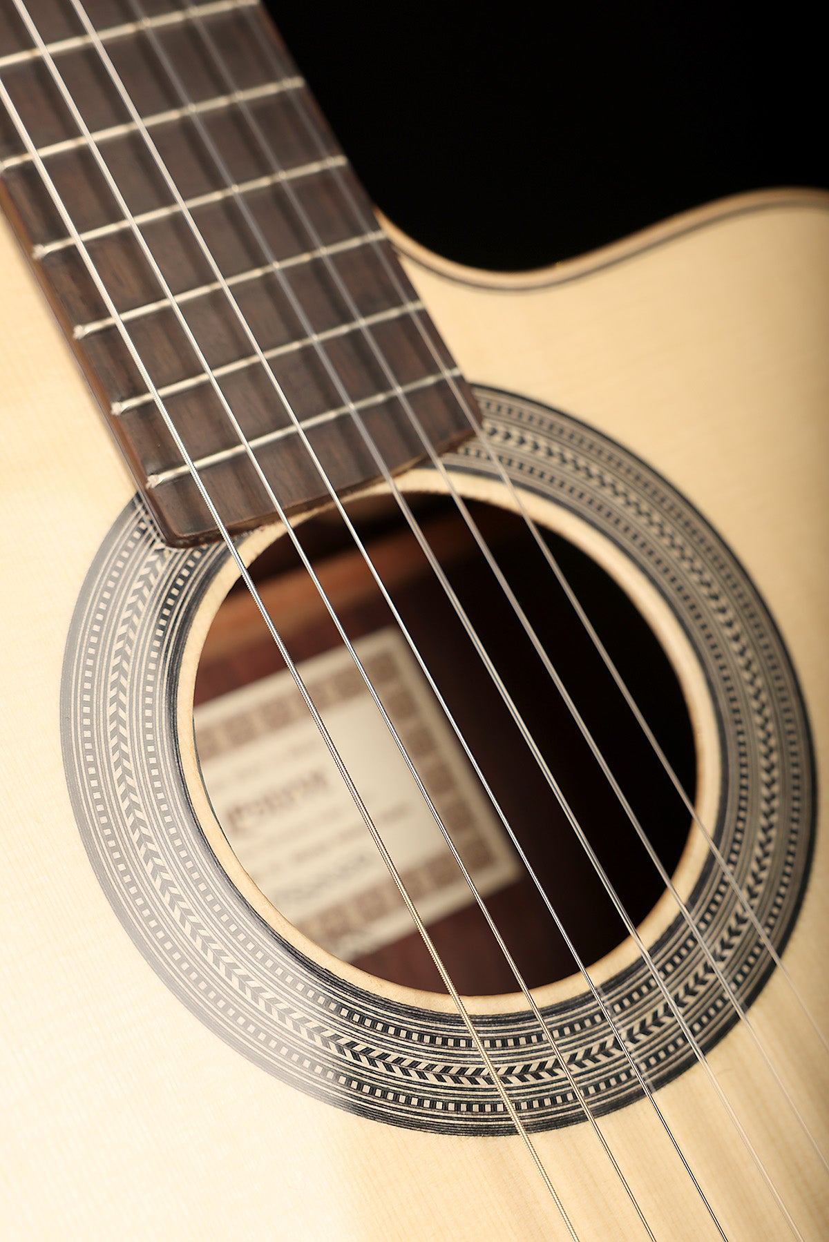 Esteve Crossover 'Natural' Spruce Cutaway Classical Acoustic Electric Guitar