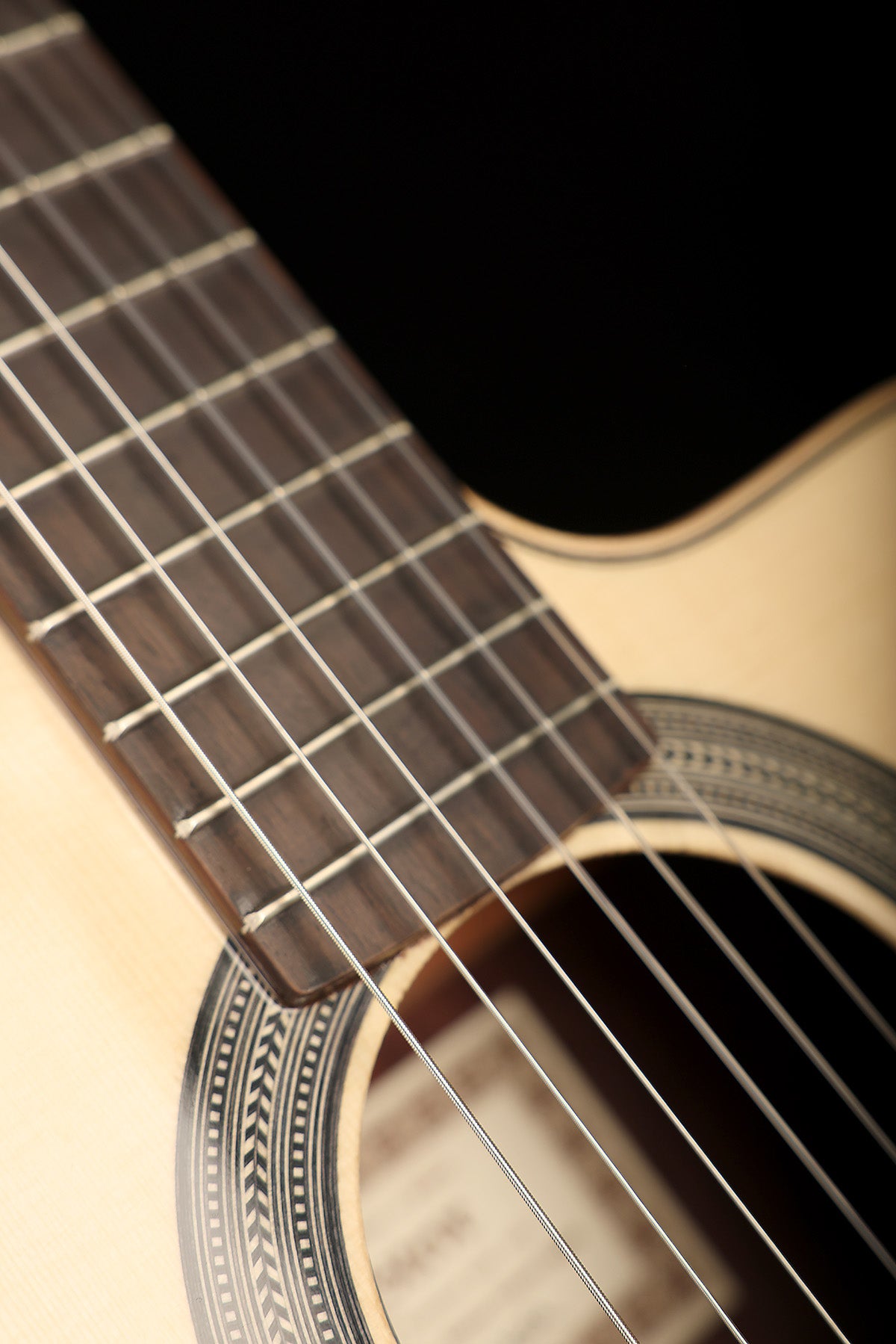 Esteve Crossover 'Natural' Spruce Cutaway Classical Acoustic Electric Guitar
