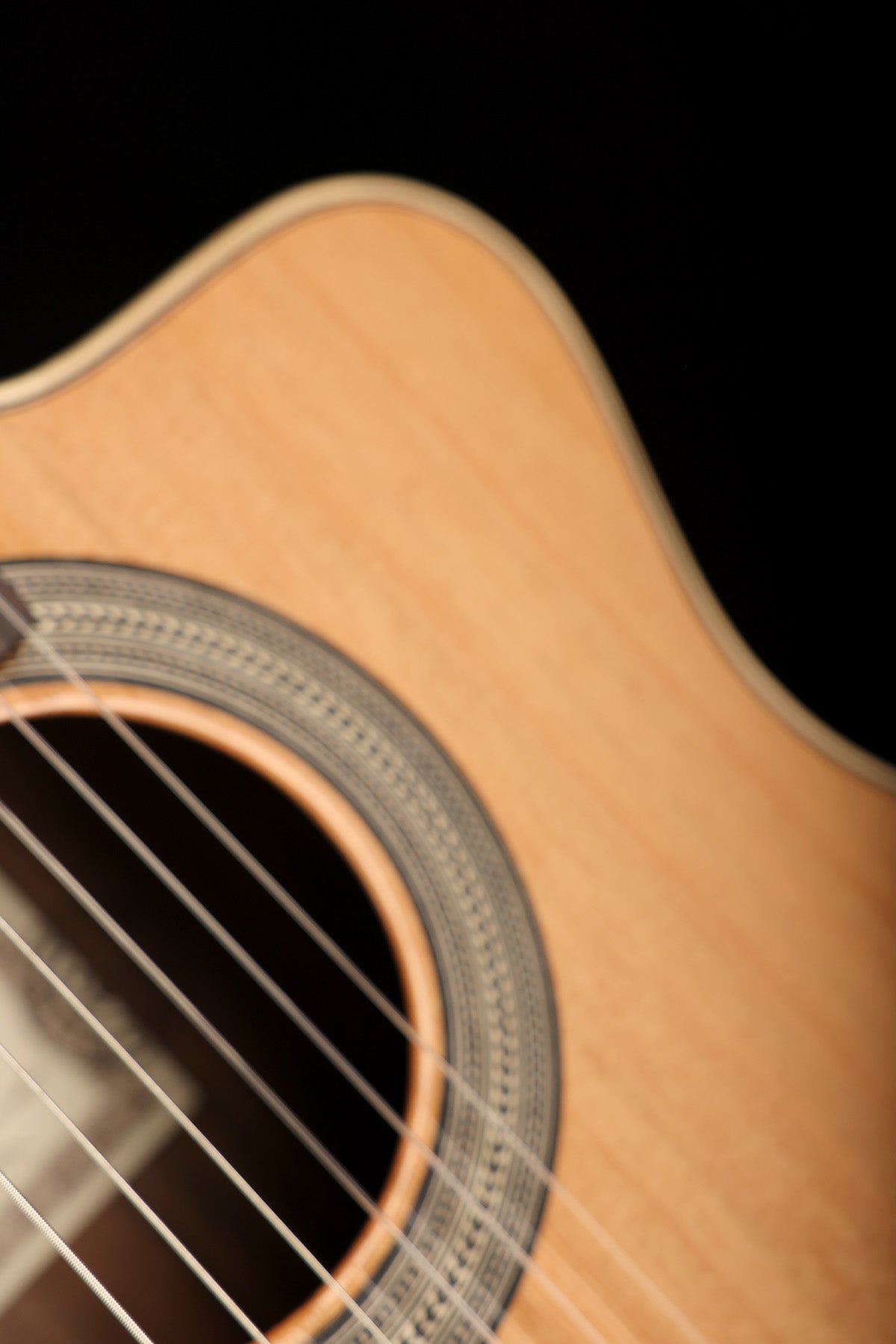 Esteve Crossover 'Natural' Cedar Cutaway Classical Acoustic Electric Guitar