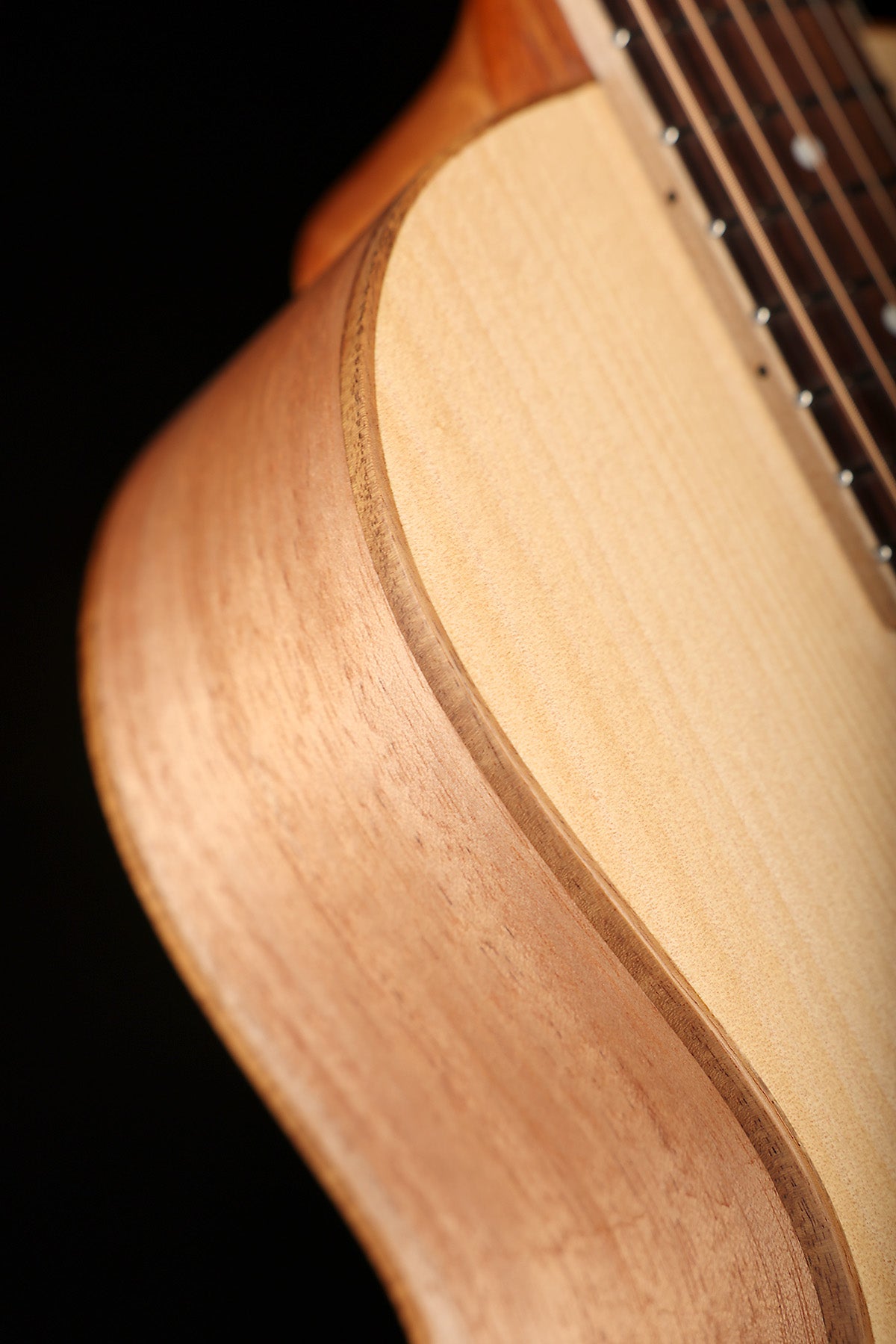 Cole Clark SP1E 'Natural' Studio Parlour Bunya / Queensland Maple Acoustic Electric Guitar