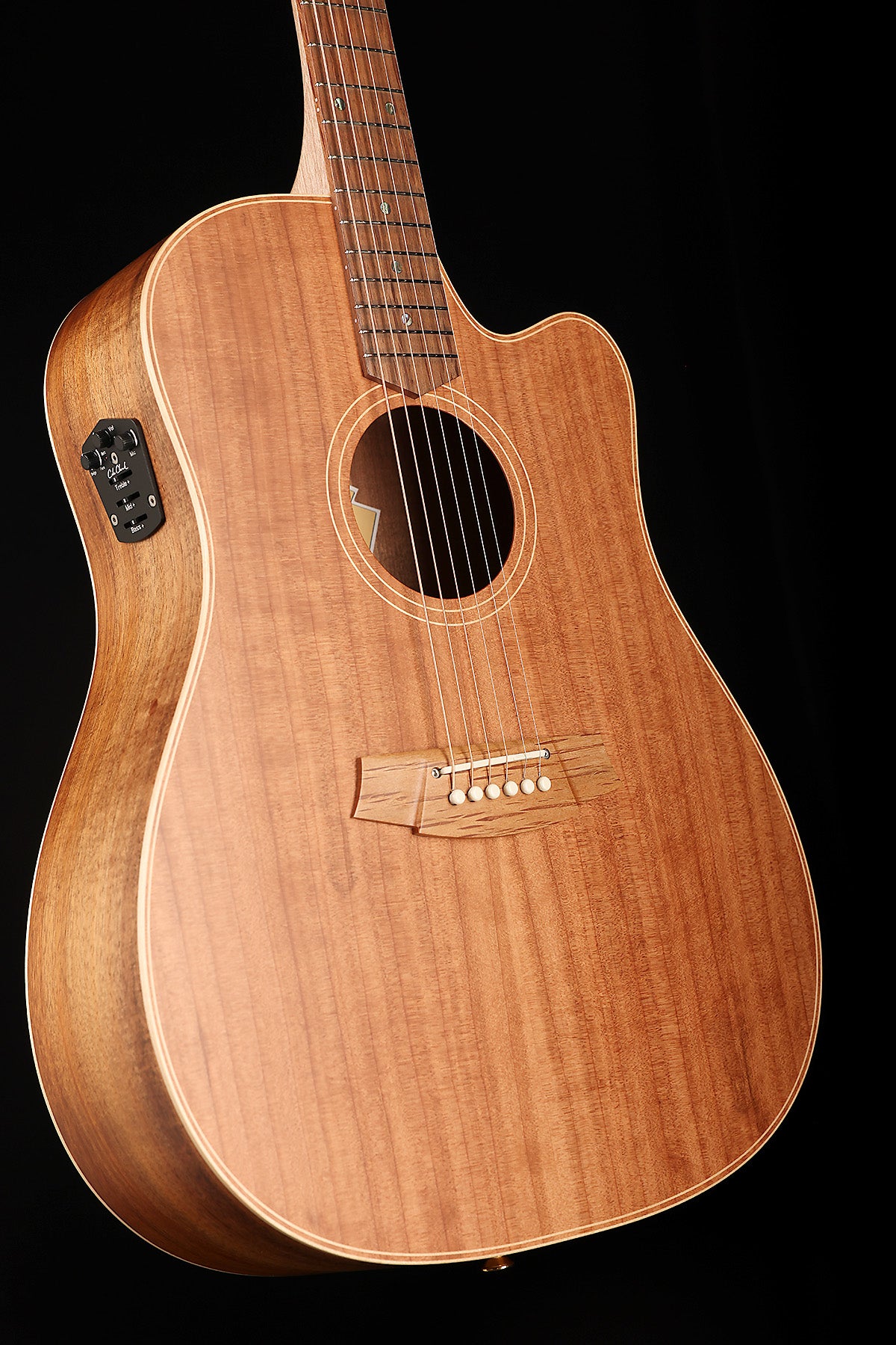 Cole Clark FL2EC Fat Lady  'Redwood / Australian Blackwood' Dreadnought Cutaway Acoustic Electric Guitar