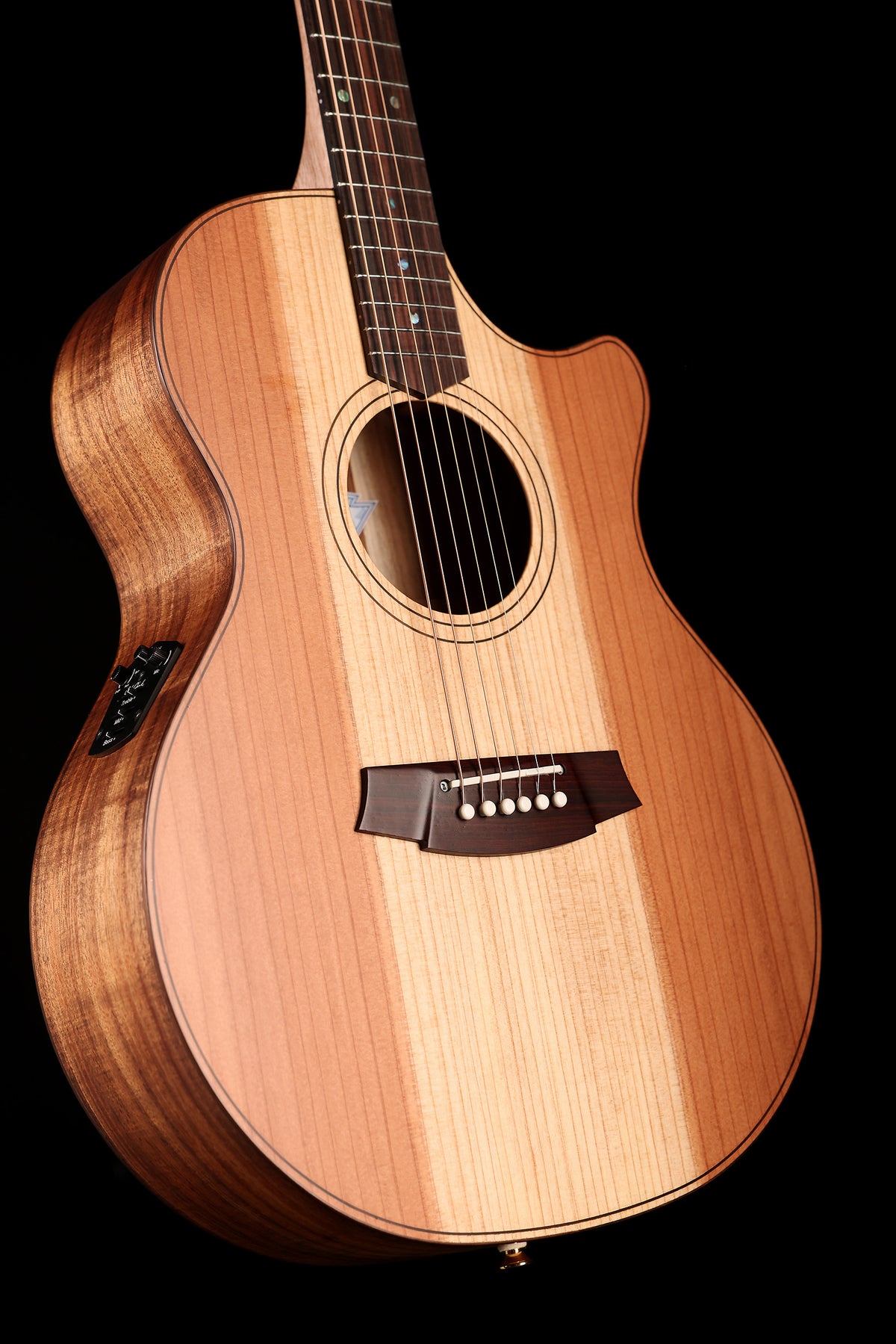 Cole Clark AN2EC ‘Natural’ Angel Grand Auditorium Cutaway 'Redwood / Australian Blackwood' Acoustic Electric Guitar
