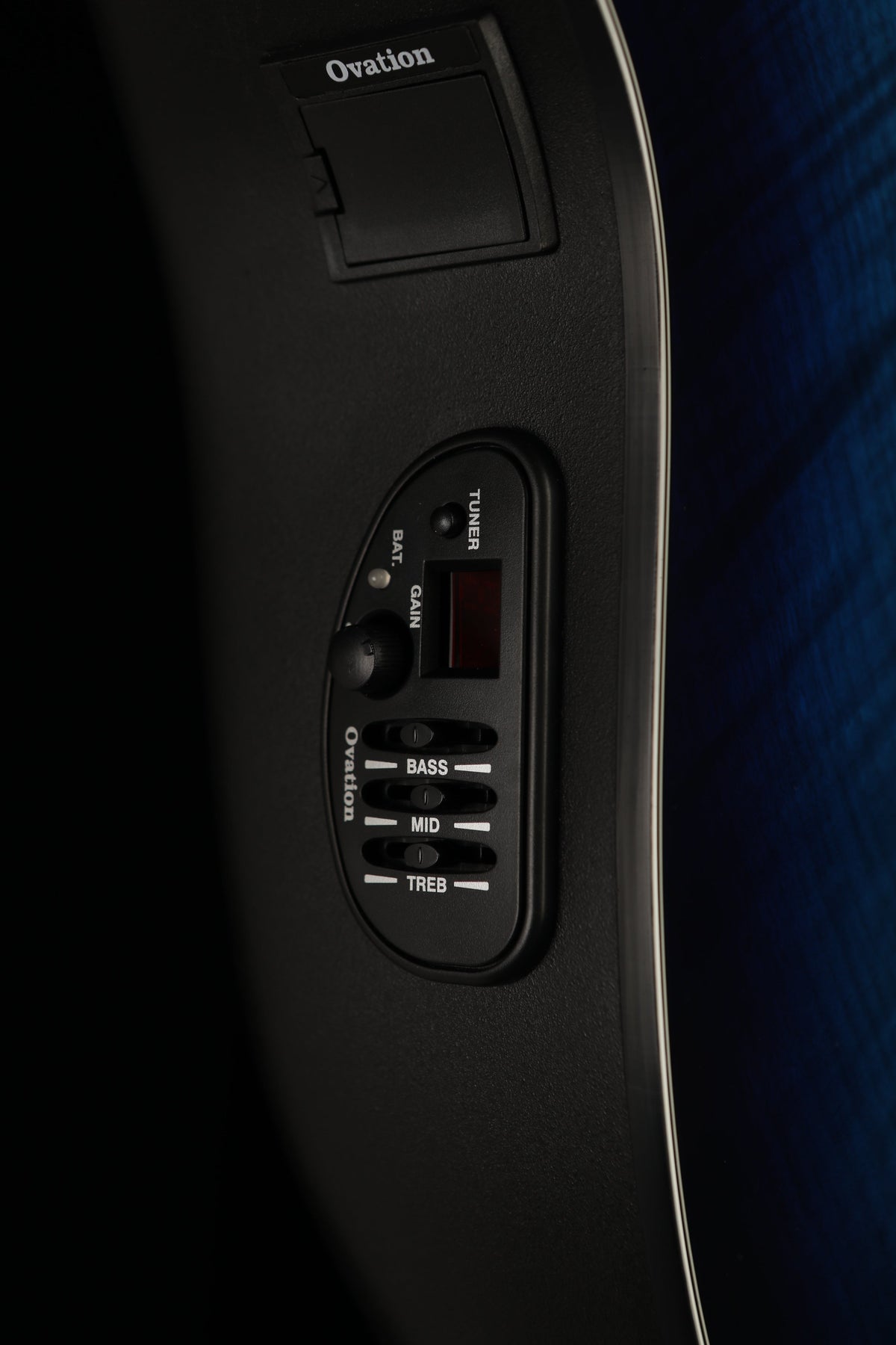 Ovation Celebrity Elite Plus Flame Maple 'Limited Edition Blue' Acoustic Electric Guitar - Acoustic Centre Music Store, Melbourne Australia