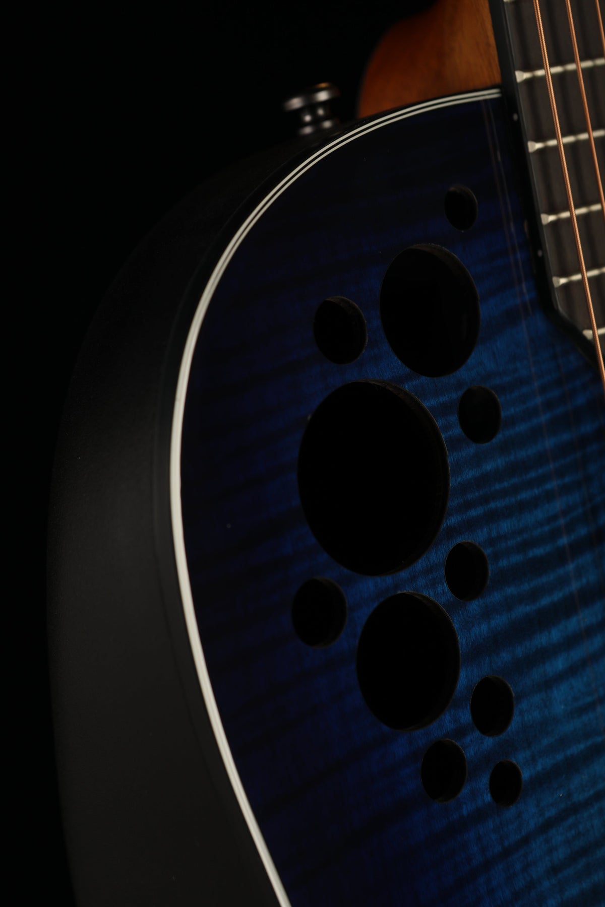 Ovation Celebrity Elite Plus Flame Maple 'Limited Edition Blue' Acoustic Electric Guitar - Acoustic Centre Music Store, Melbourne Australia
