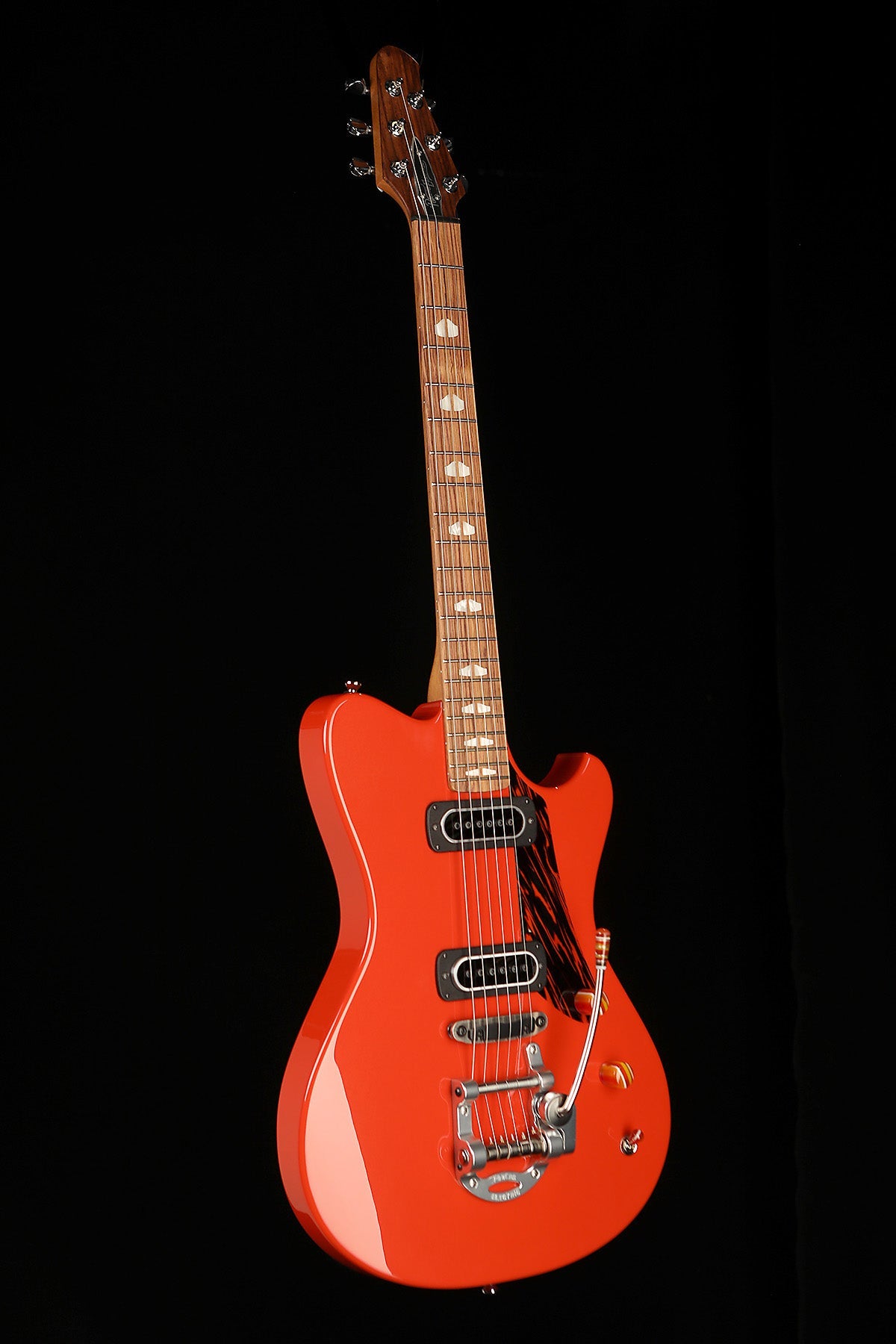 Powers Electric A-Type 'Hemi Orange' with Camtail Vibrato Electric Guitar - Acoustic Centre Music Store, Melbourne Australia