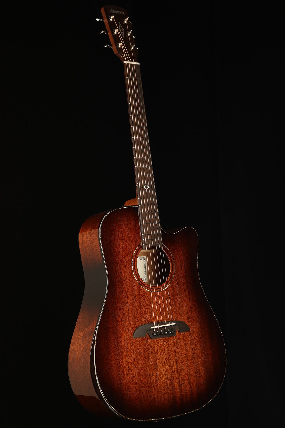 Alvarez Masterworks Dreadnought MDA66CE 'Shadowburst' Acoustic Electric Guitar - Acoustic Centre Music Store, Melbourne Australia