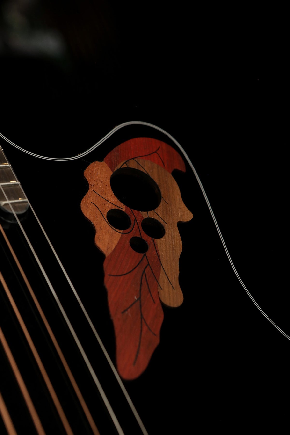 Ovation CE44-5 Celebrity Elite Mid Bowl &#39;Black&#39; Acoustic Electric Guitar - Acoustic Centre Music Store, Melbourne Australia