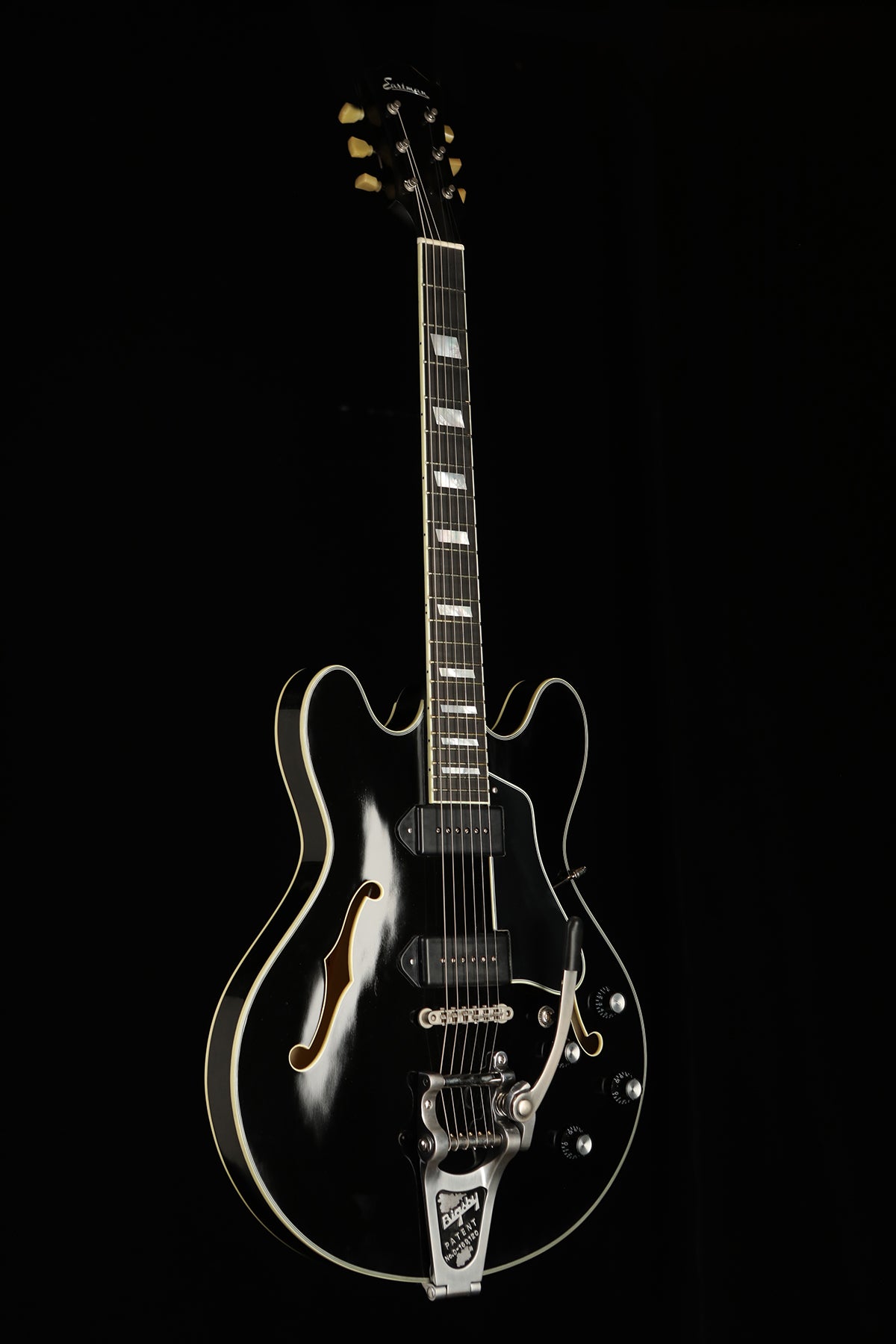 Eastman T64/TV Limited Edition Truetone 'Aged Vintage Black' with Bigsby Electric Guitar - Acoustic Centre Music Store, Melbourne Australia