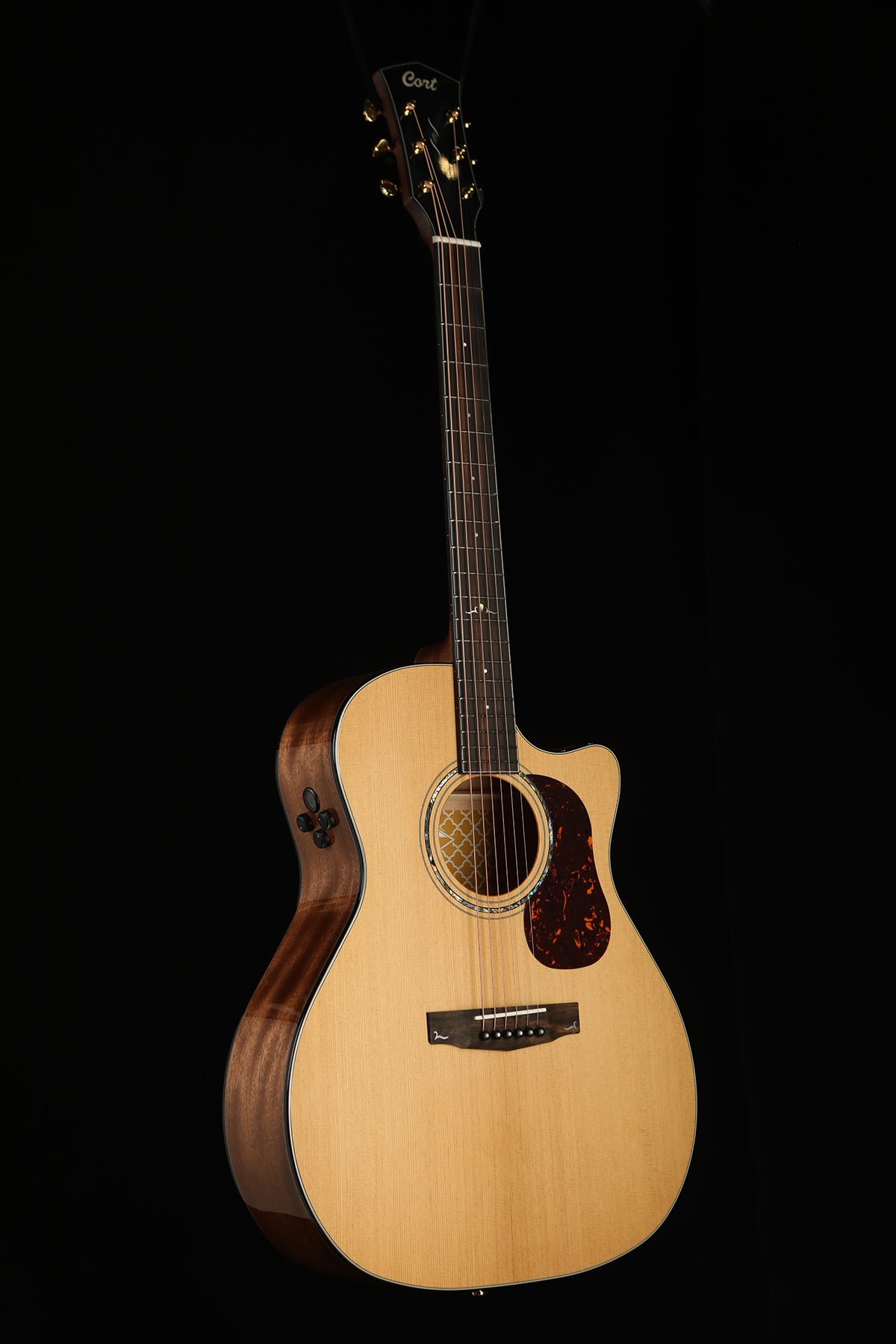 Cort Gold A6 Grand Auditorium 'Master Grade Sitka Spruce / Mahogany' Acoustic Electric Guitar - Acoustic Centre Music Store, Melbourne Australia