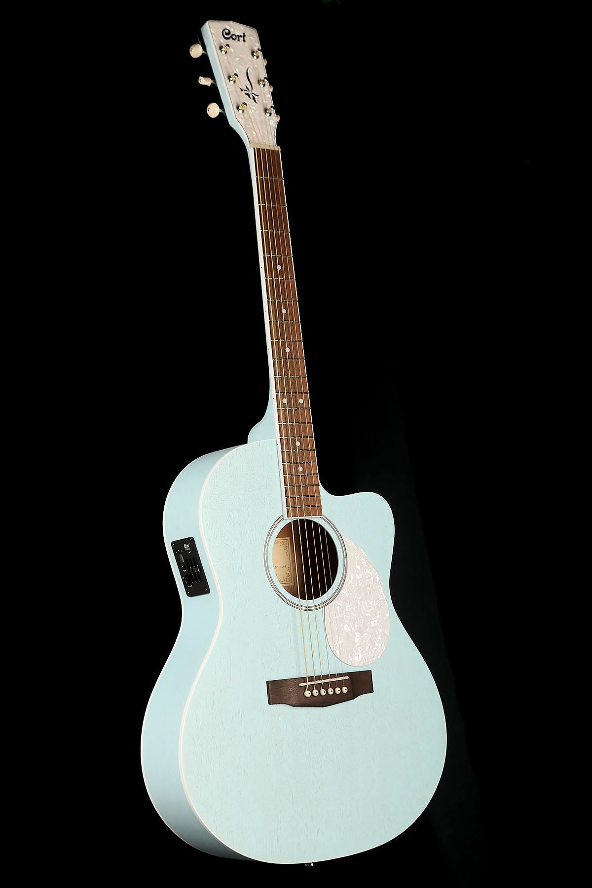Cort Jade Classic &#39;Sky Blue&#39; Acoustic Electric Guitar - Acoustic Centre Music Store, Melbourne Australia