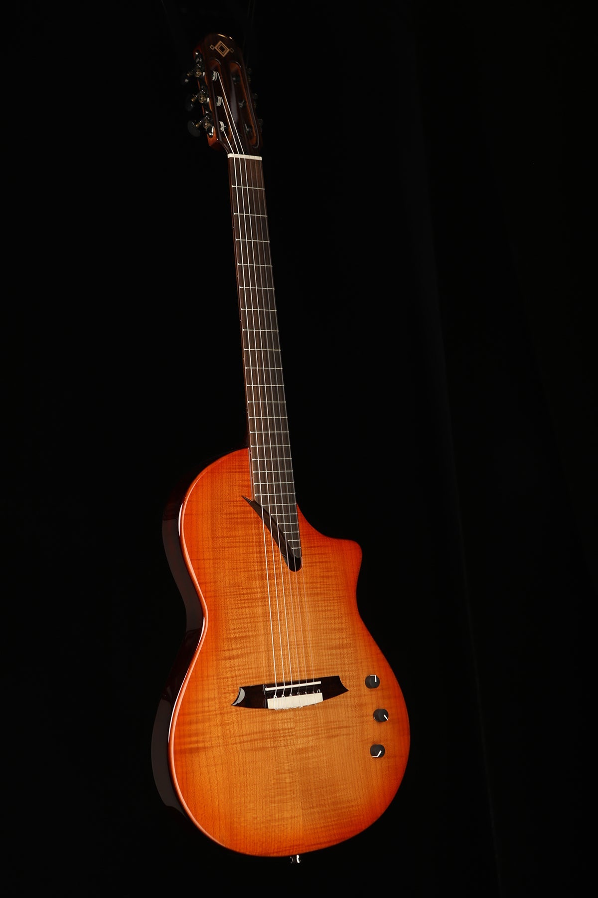 Katoh Hispania &#39;Sunburst&#39; Crossover Thinline Hybrid Classical Electric Guitar - Acoustic Centre Music Store, Melbourne Australia