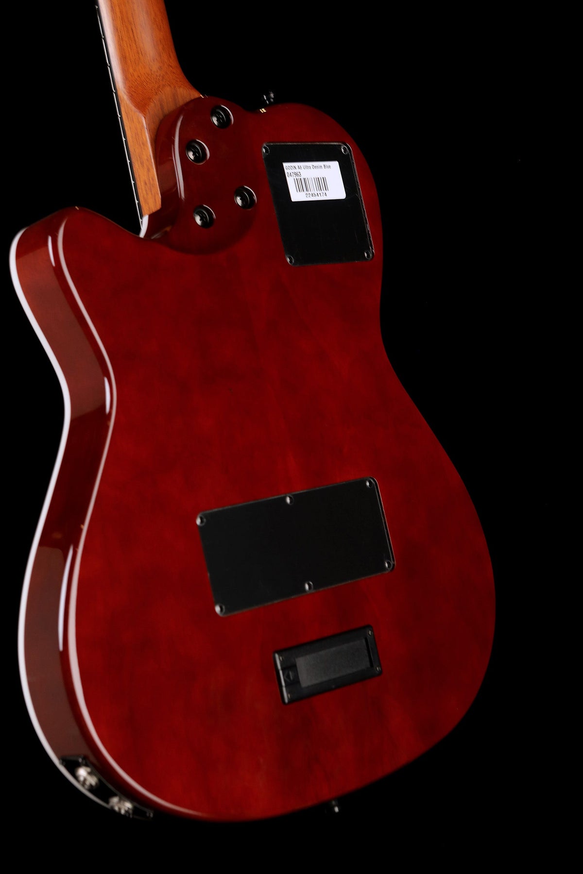 Godin A6 Ultra Denim Blue Flame Hybrid Acoustic Electric Guitar - Acoustic Centre Music Store, Melbourne Australia