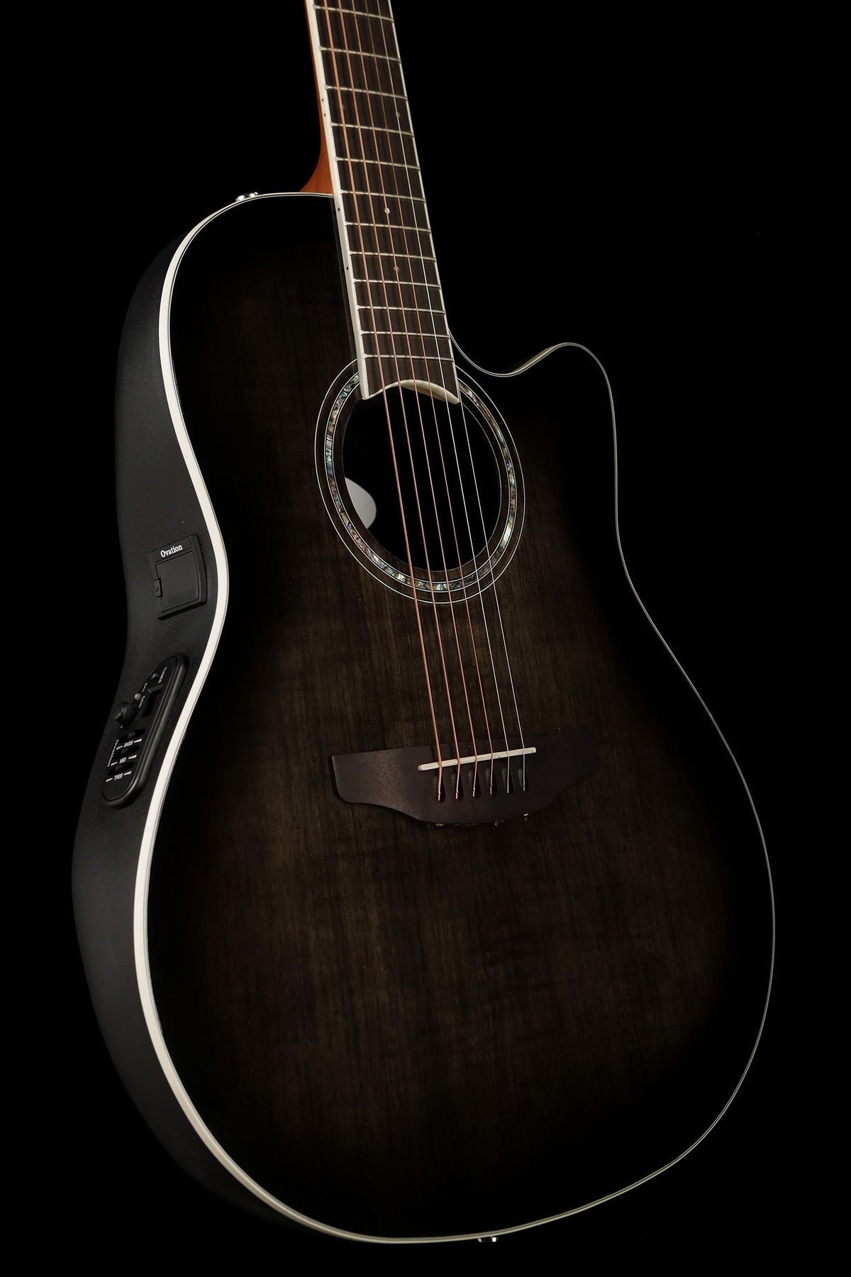 Ovation Celebrity Standard Exotic 'Trans Black Burst' Acoustic Electric Guitar - Acoustic Centre Music Store, Melbourne Australia