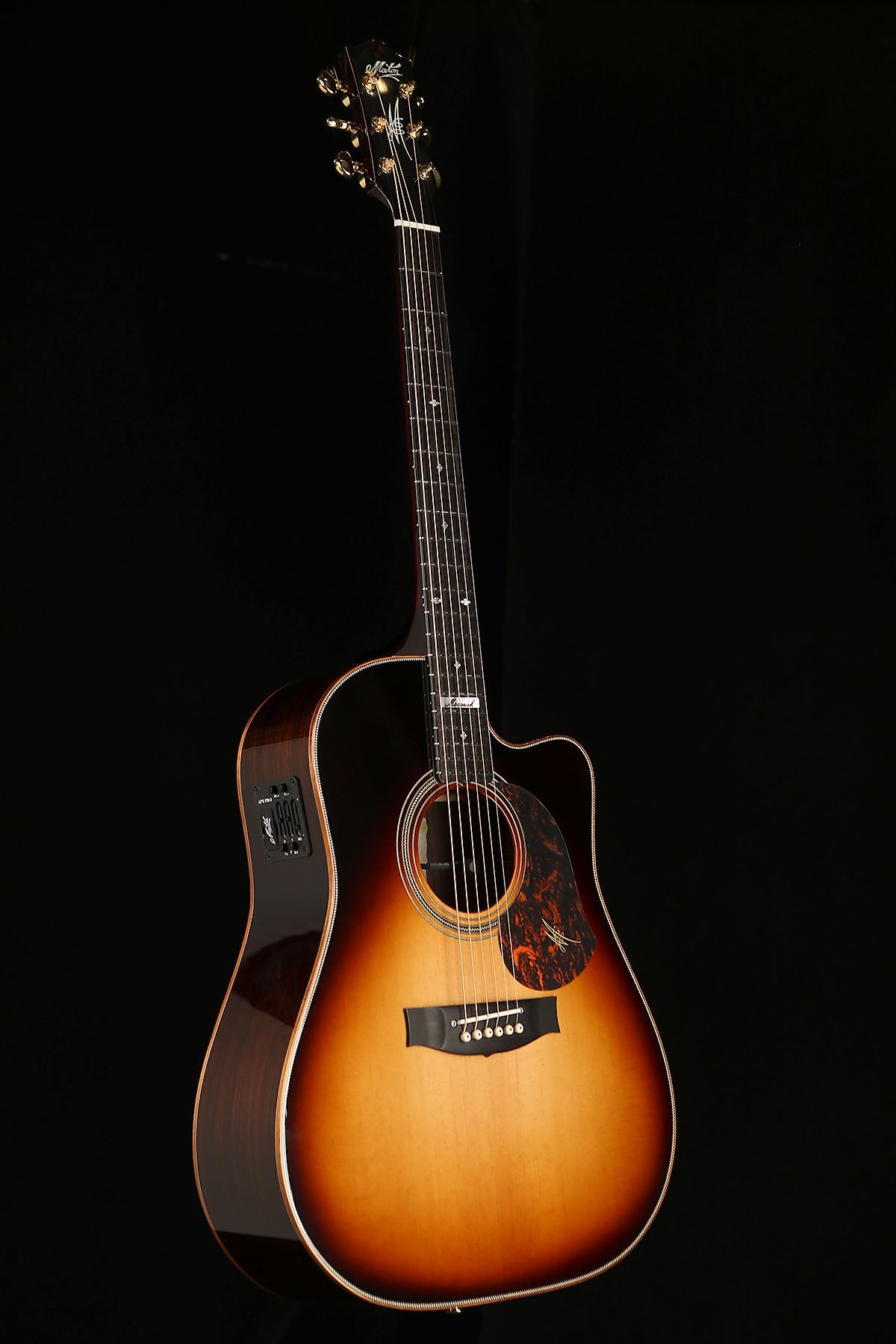 Maton EM100C Messiah Custom &#39;Tobacco Sunburst&#39; Acoustic Electric Guitar - Acoustic Centre Music Store, Melbourne Australia