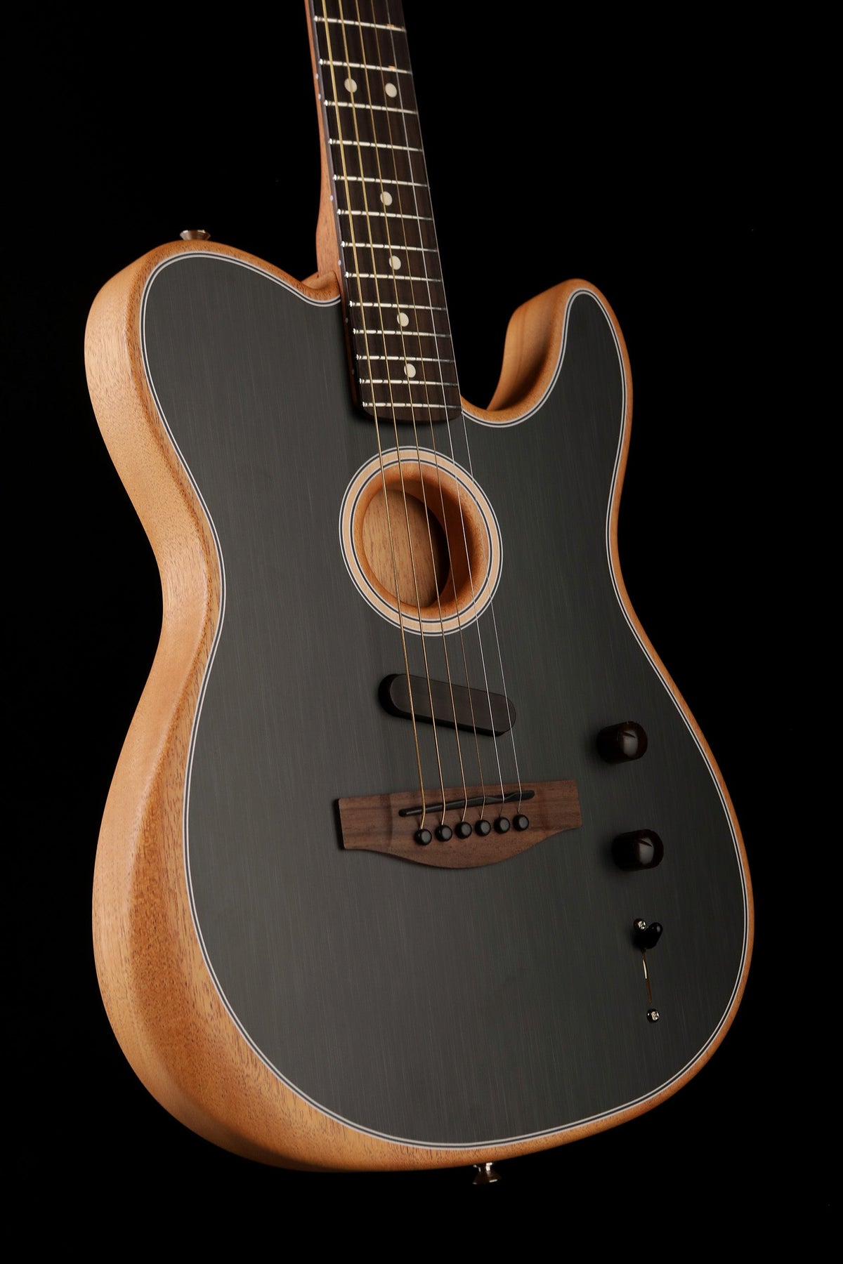Fender Acoustasonic Player Telecaster 'Brushed Black' Acoustic Electric Guitar - Acoustic Centre Music Store, Melbourne Australia