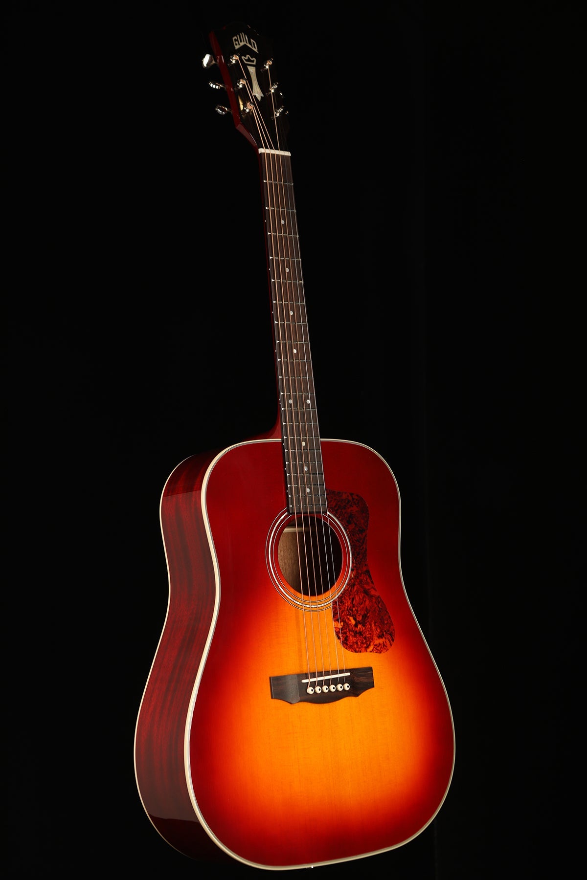 Guild D-140 &#39;Cherry Burst&#39; Acoustic Guitar - Acoustic Centre Music Store, Melbourne Australia