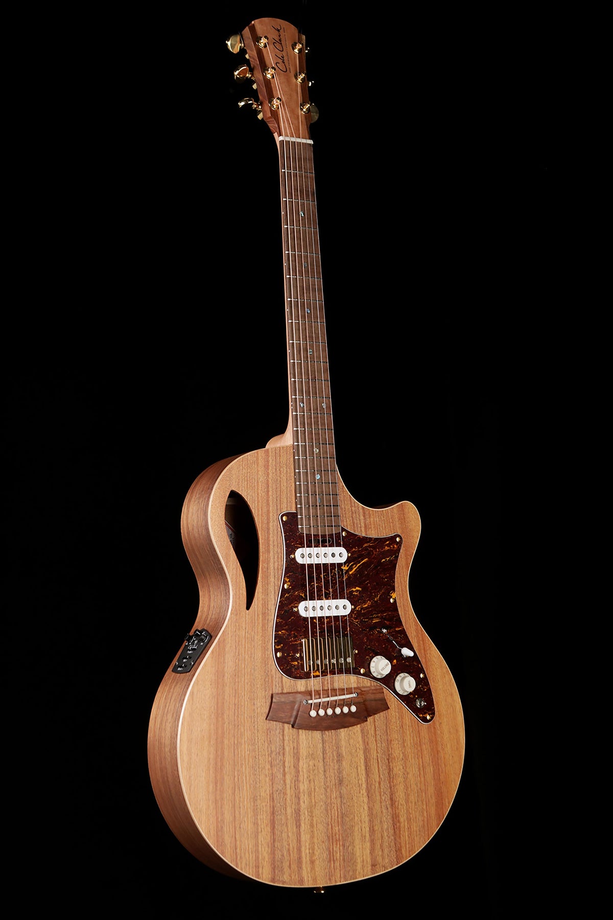 Cole Clark TL2EC-BLBL-HSS True Hybrid Thinline 'All Blackwood' HSS Acoustic Electric Guitar - Acoustic Centre Music Store, Melbourne Australia