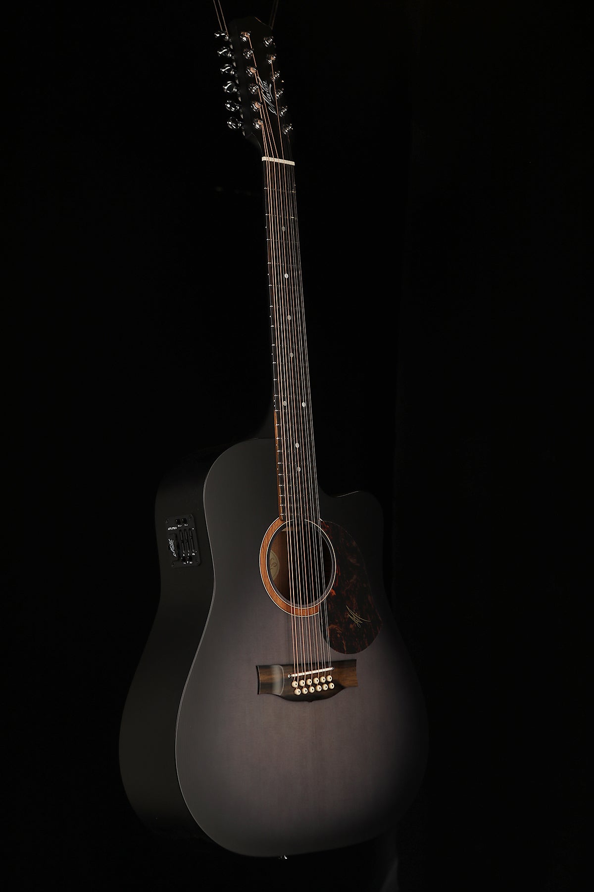 Maton SRS70C-12 12-String Custom &#39;Ghost Black&#39; Acoustic Electric Guitar - Acoustic Centre Music Store, Melbourne Australia
