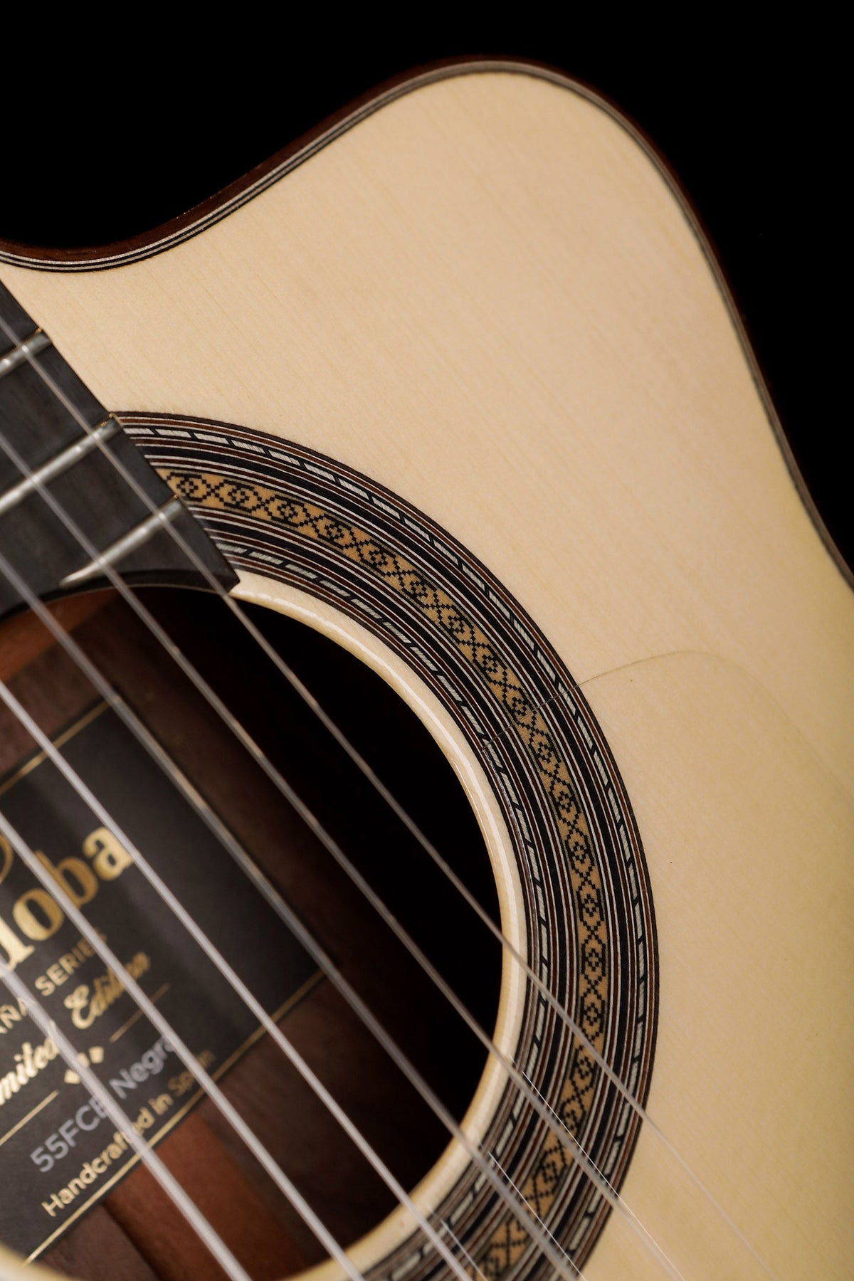 Cordoba 55Fce Negra Classical Electric Guitar - Acoustic Centre Music Store, Melbourne Australia