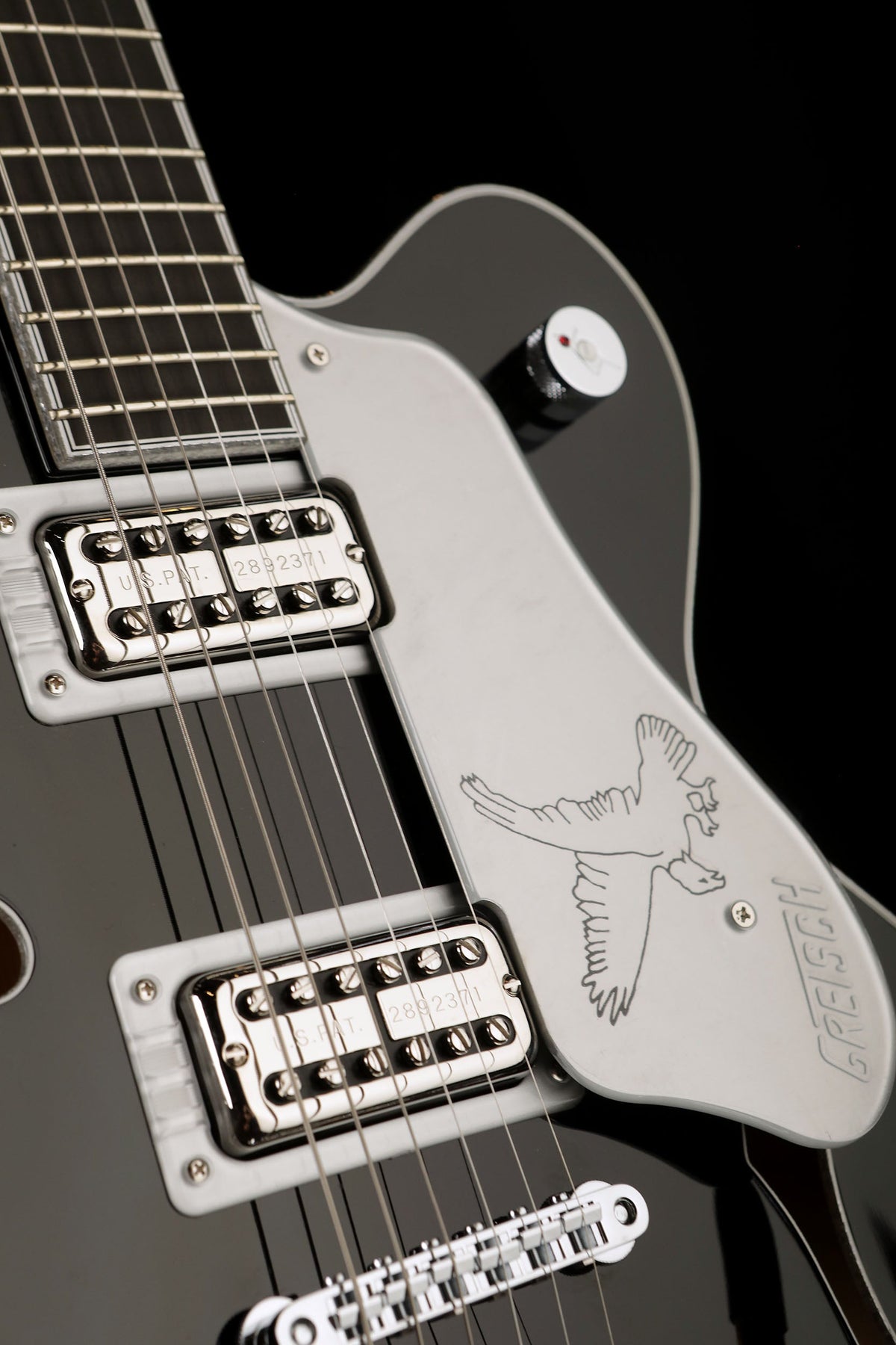 Gretsch G6636TSL Players Edition Silver Falcon Double-Cut with String-Thru Bigsby Electric Guitar - Acoustic Centre Music Store, Melbourne Australia