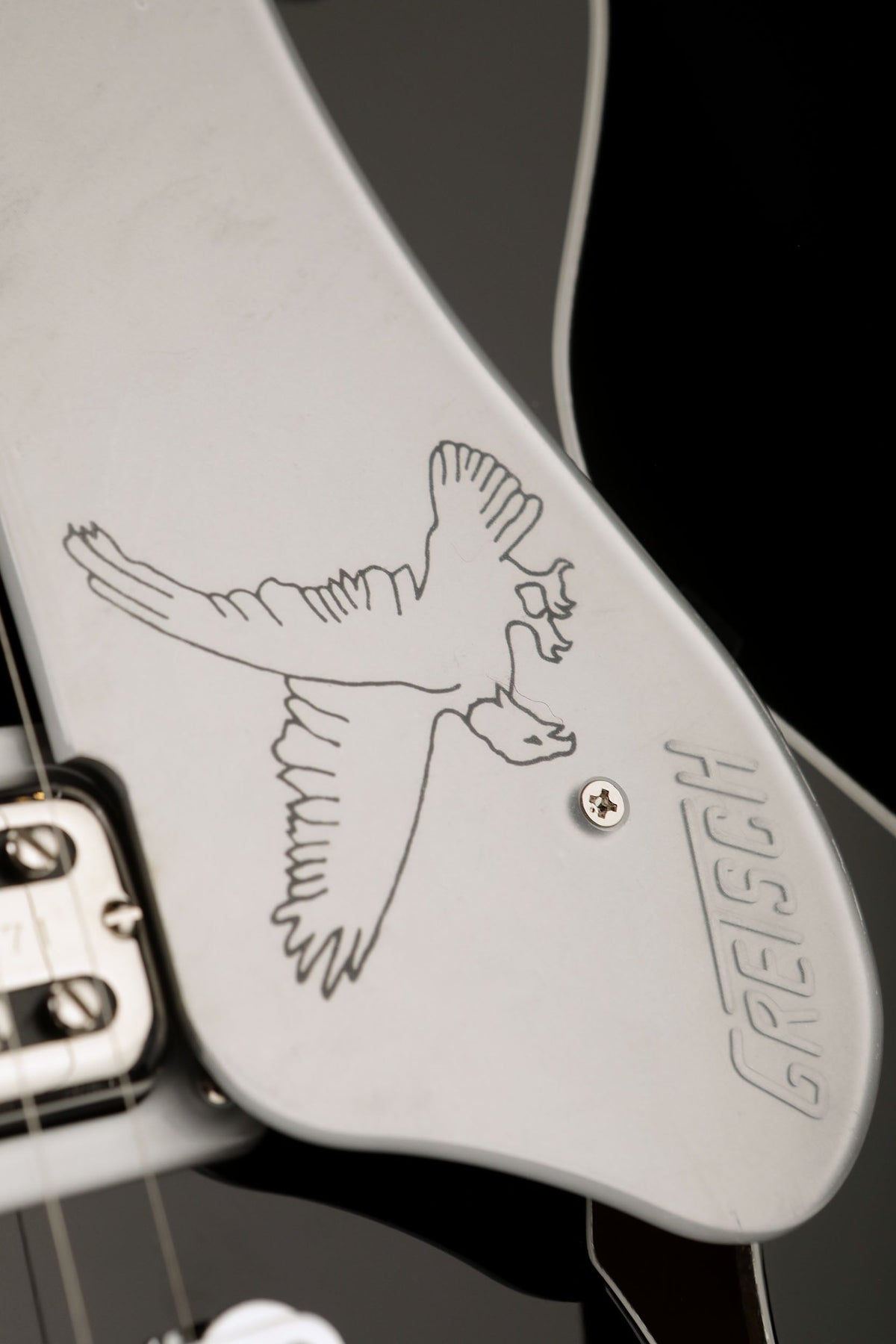 Gretsch G6636TSL Players Edition Silver Falcon Double-Cut with String-Thru Bigsby Electric Guitar - Acoustic Centre Music Store, Melbourne Australia