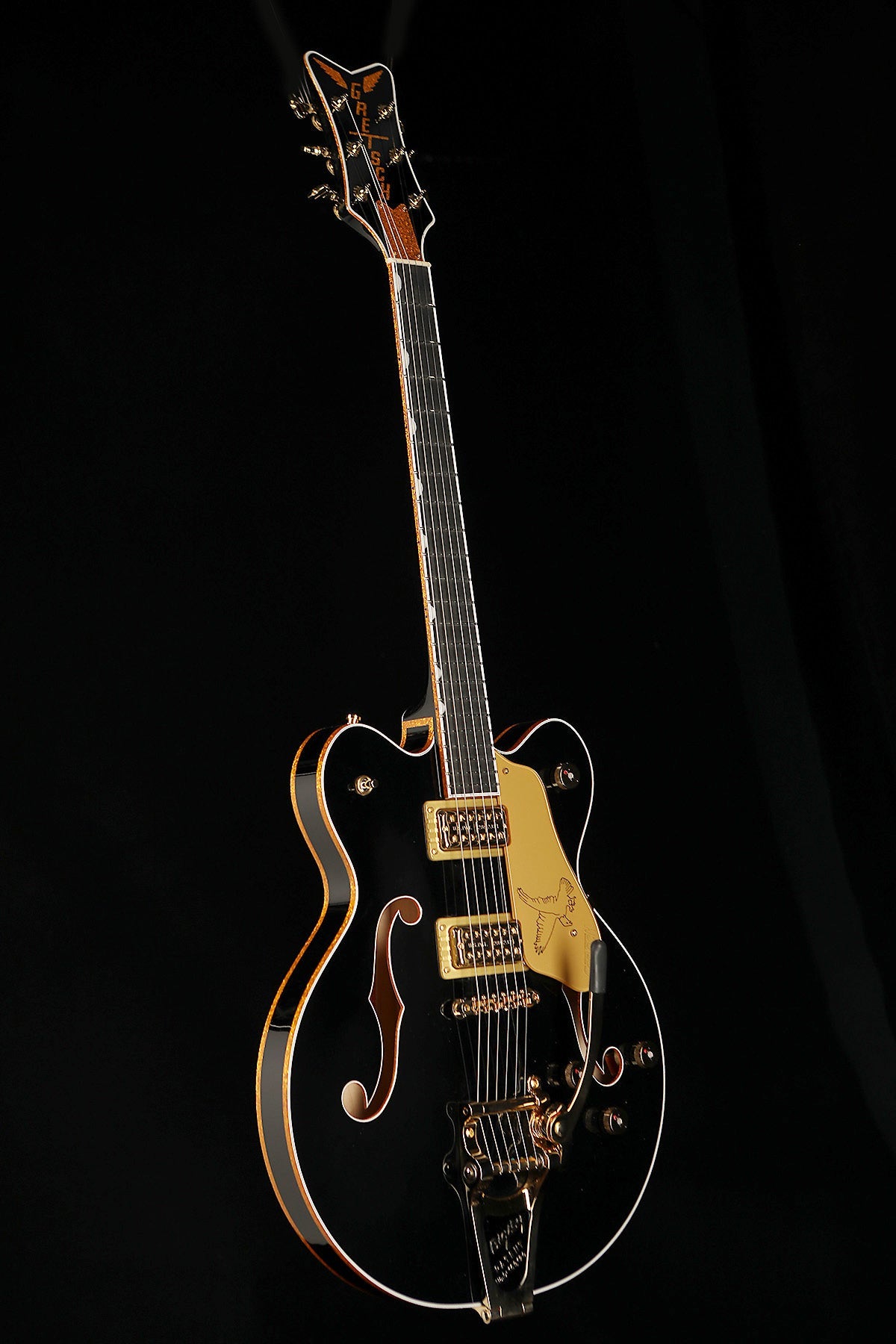 Gretsch G6636T Players Edition Falcon Double-Cut with String-Thru Bigsby &#39;Black&#39; Electric Guitar - Acoustic Centre Music Store, Melbourne Australia