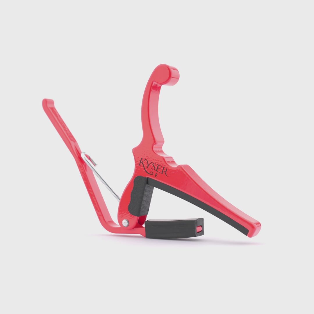Kyser Quick-Change Acoustic Guitar Capo – Lipstick Red